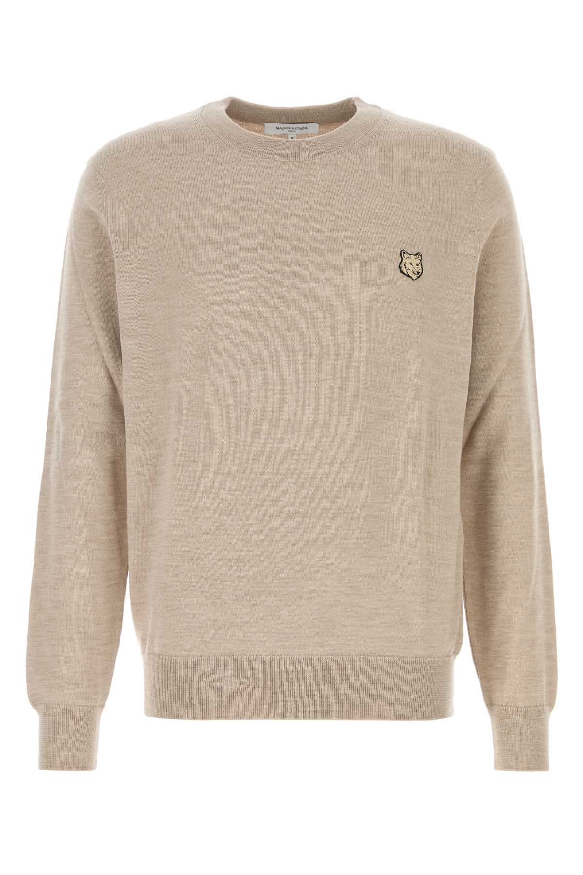 Cappuccino wool sweater MM00815KT10360134 (Maison Kitsuné / ニット・セーター・カーディガン ) | Maison Kitsuné (メゾン キツネ)