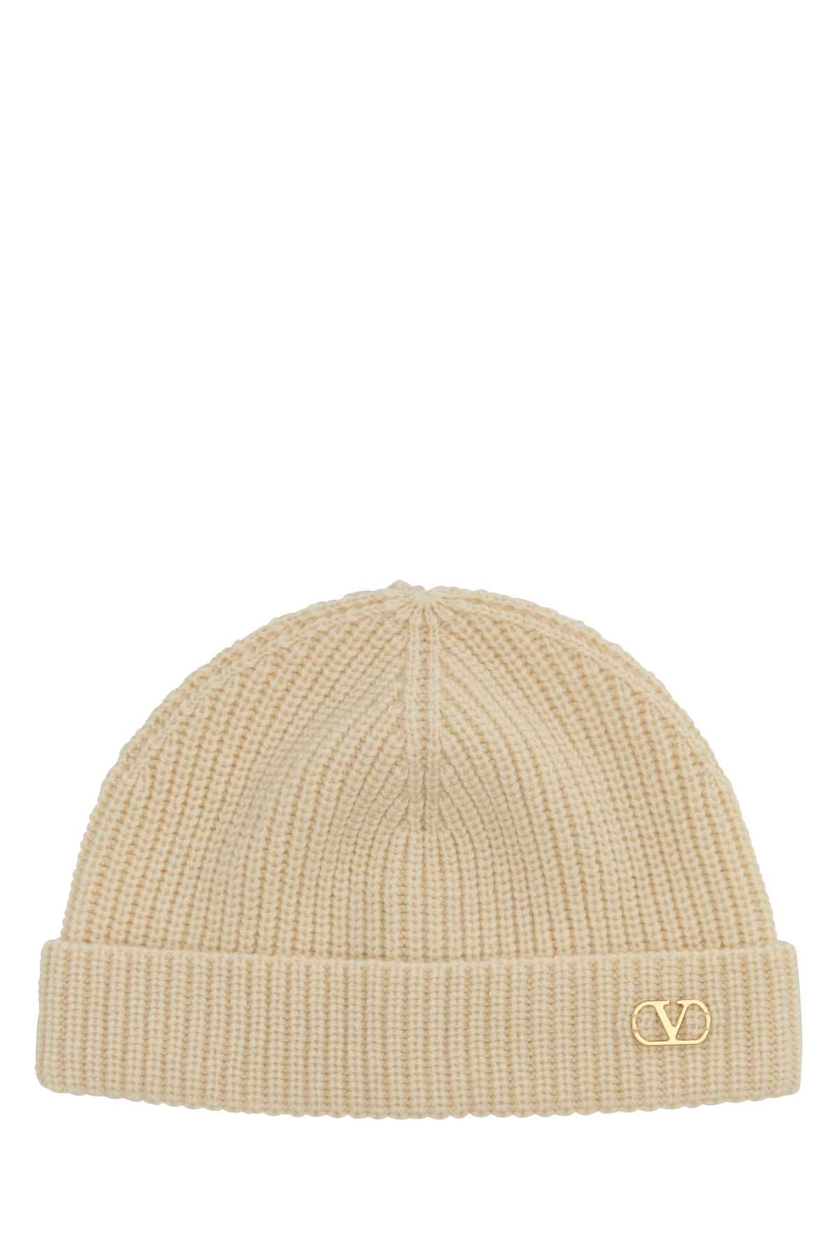Sand cashmere beanie hat 6Y2HB02GATZ581 (Valentino Garavani / 帽子 ) | Valentino Garavani (ヴァレンティノ)