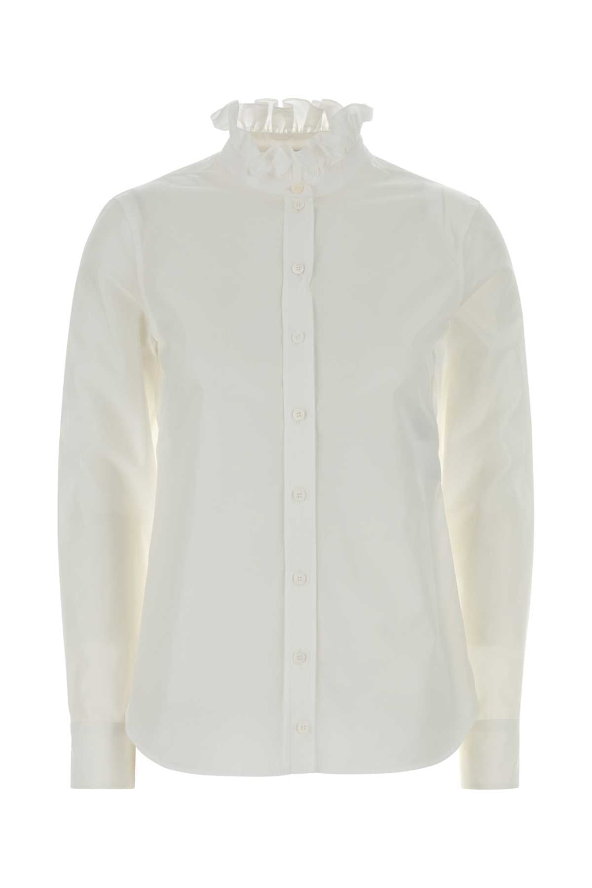 White poplin shirt 848944QAABT9000 (Alexander McQUEEN / シャツ・ブラウス ) | Alexander McQUEEN (アレキサンダー・マックイーン)