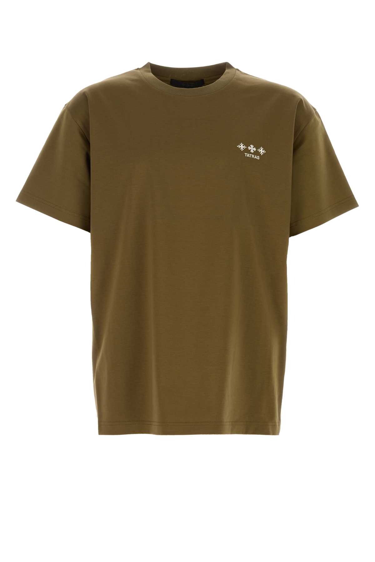 Army green cotton t-shirt MTAT24S8193M35 (TATRAS / Tシャツ・カットソー ) | TATRAS (タトラス)