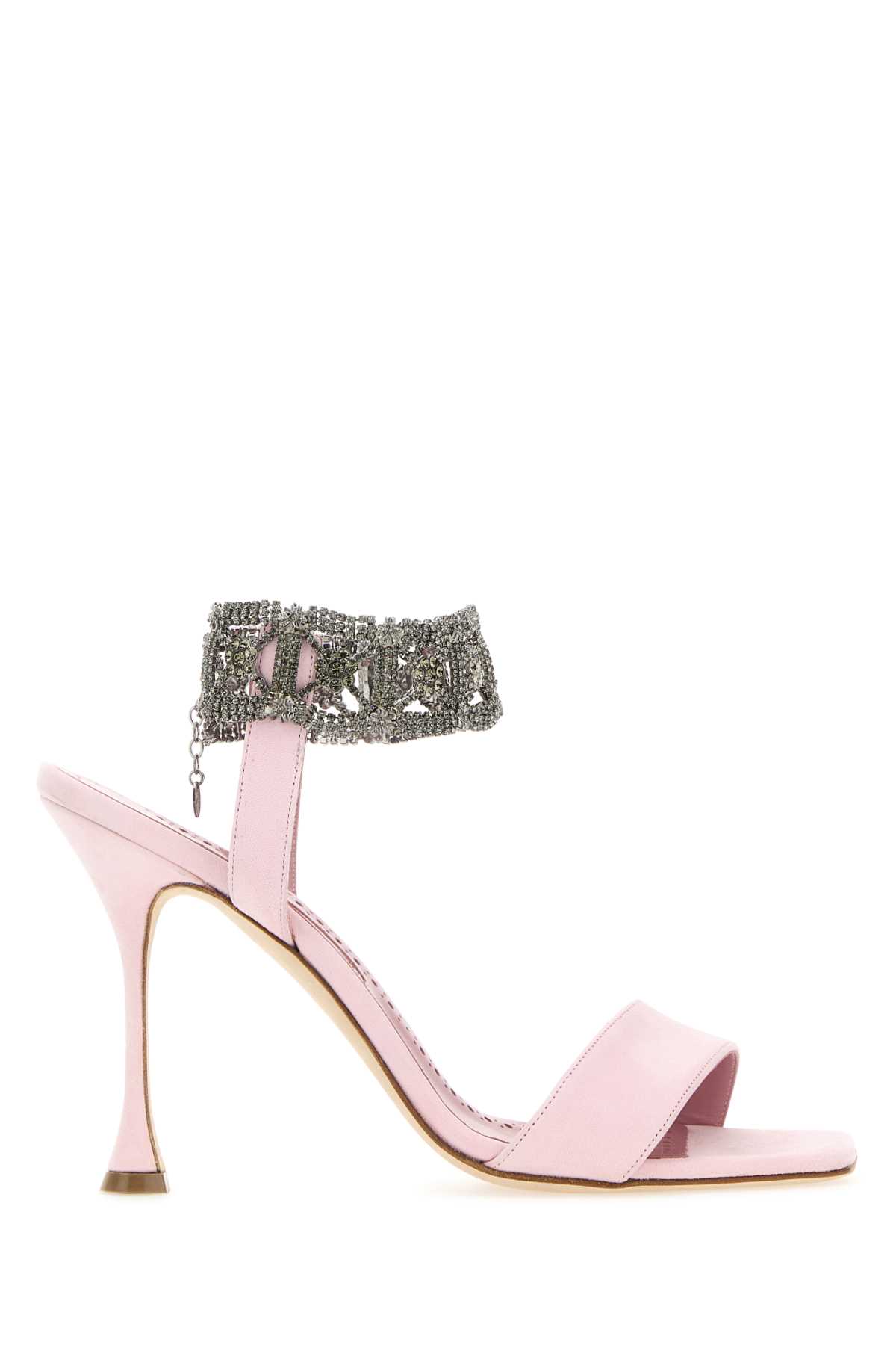Pastel pink suede Lierasan sandals LIERASAN1242569LPNK (MANOLO BLAHNIK / サンダル ) | MANOLO BLAHNIK (マノロ ブラニク)