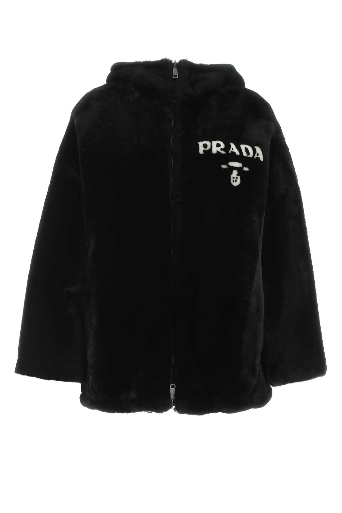 Black reversible fur coat 58A0671Y7QF0002 (Prada / レザー&ファージャケット・コート ) | Prada (プラダ)