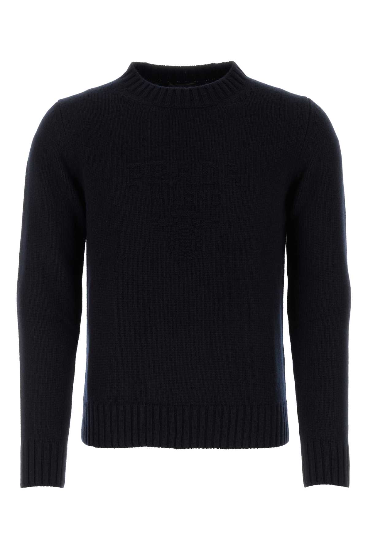 Midnight blue wool blend sweater UMB645S23213HIF0008 (Prada / ニット・セーター・カーディガン ) | Prada (プラダ)