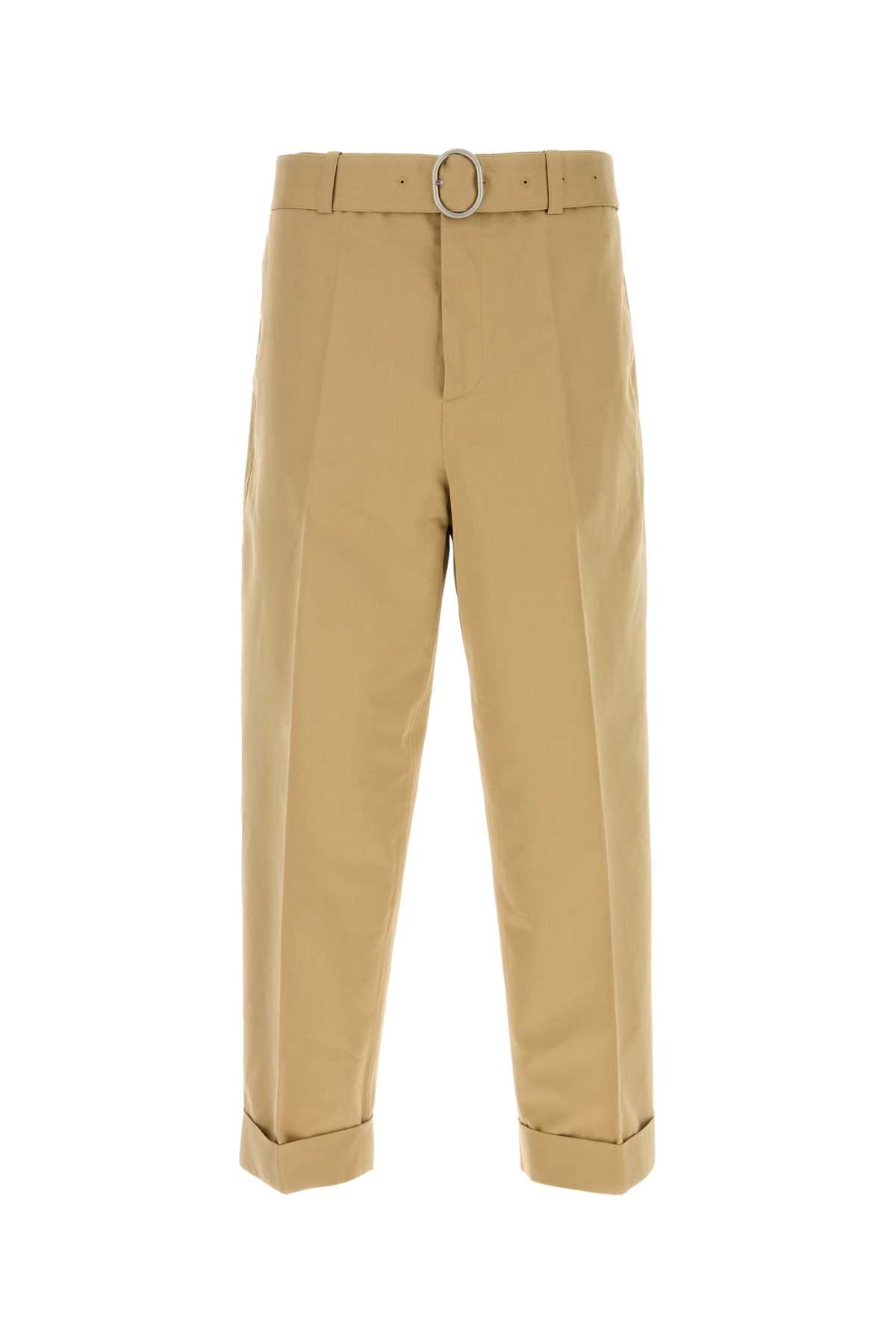 Beige cotton blend pant J22KA0286J45266235 (Jil Sander / パンツ ) | Jil Sander (ジルサンダー)