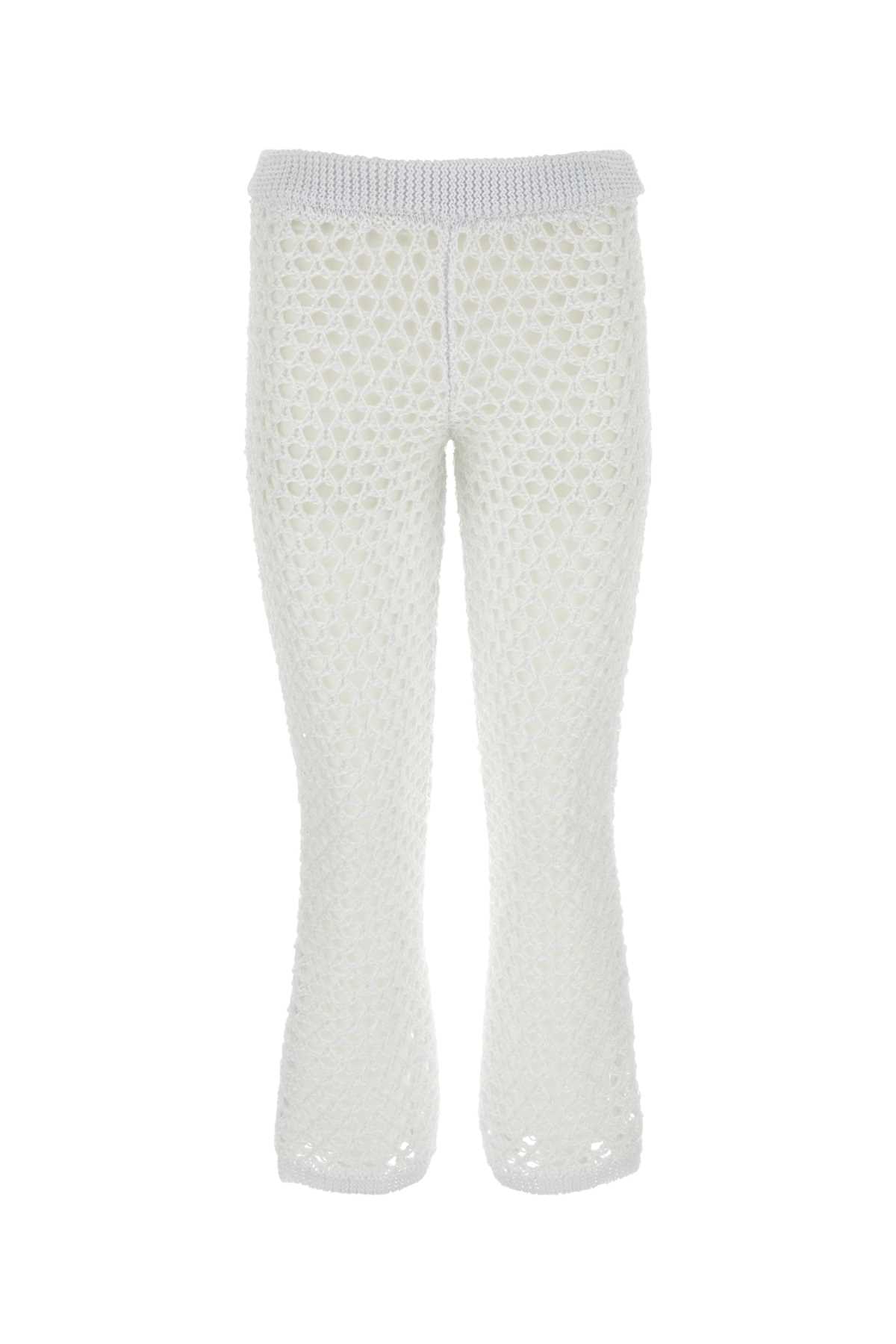 White mesh Valentino Garavani Escape pant 5B3KF01T8TE0BO (Valentino Garavani / パンツ ) | Valentino Garavani (ヴァレンティノ)