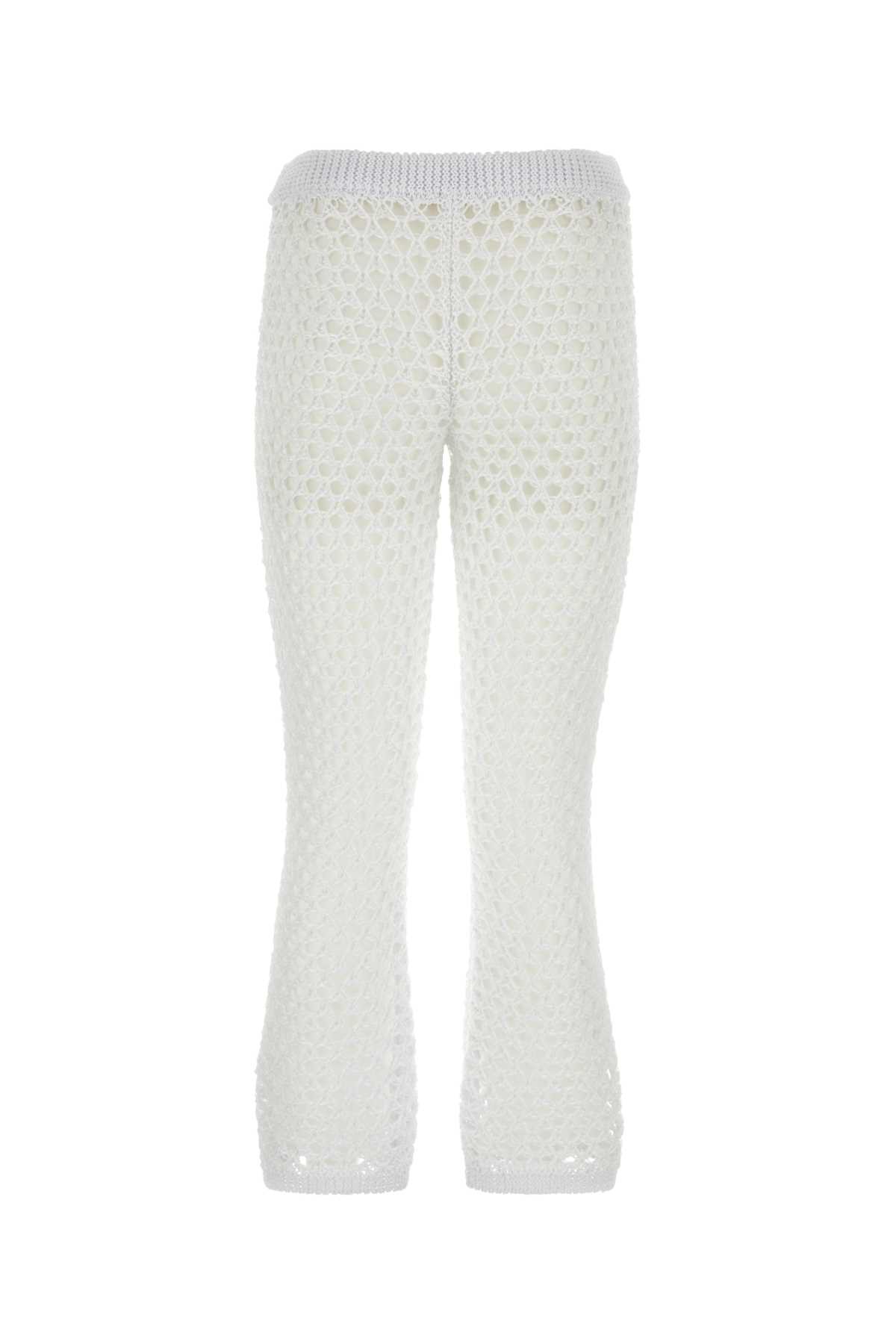 White mesh Valentino Garavani Escape pant 5B3KF01T8TE0BO (Valentino Garavani / パンツ ) | Valentino Garavani (ヴァレンティノ)(1)