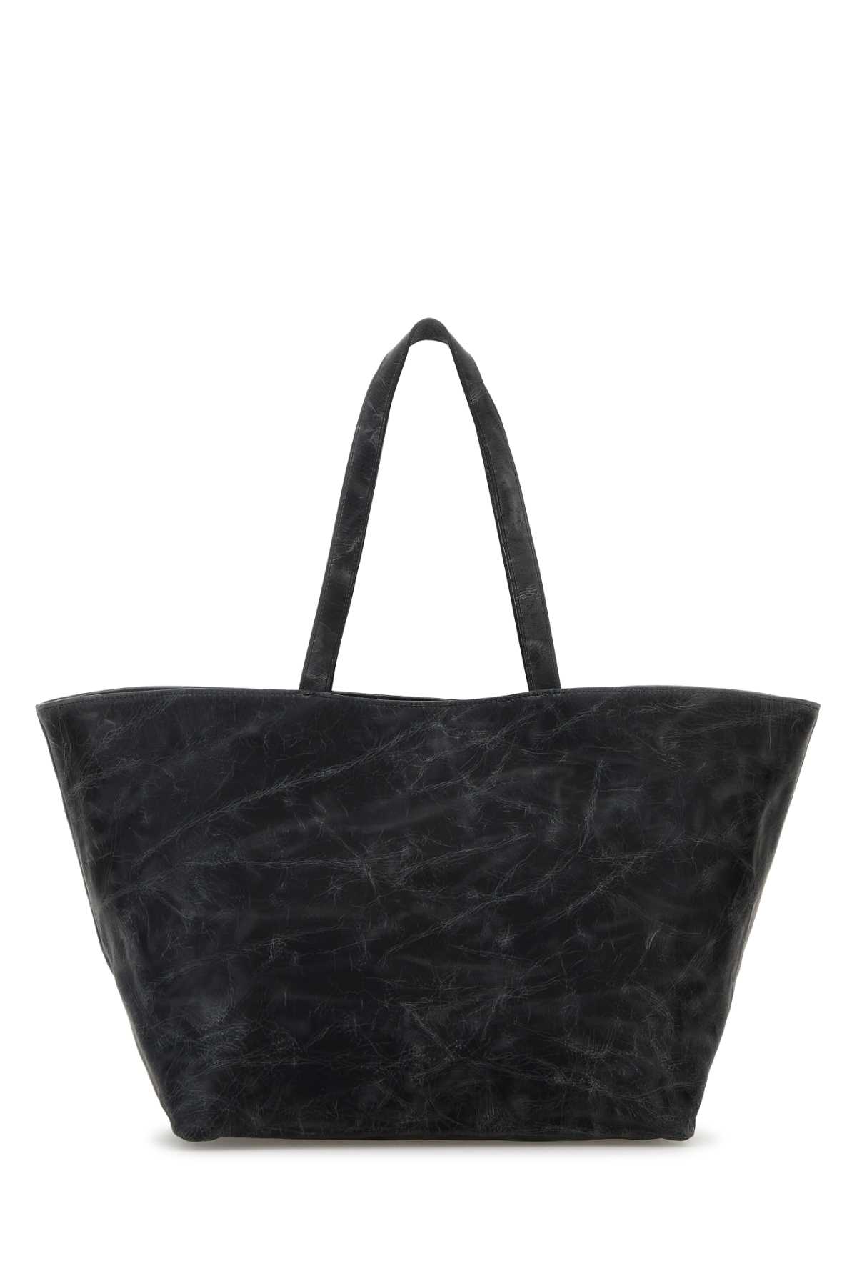Dark grey leather small Punch shopping bag 20425T75L038 (alexanderwang / トートバッグ ) | alexanderwang (アレキサンダーワン)(2)