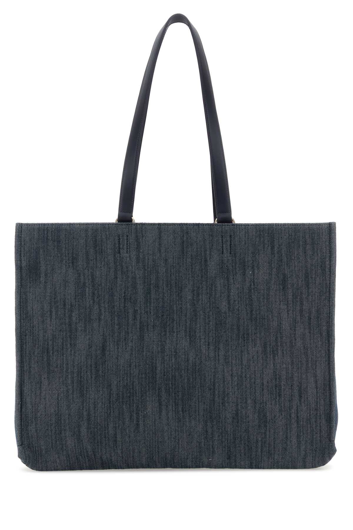 Blue denim large TT Sign shopping bag 219405773826DENNATMIDMID (FERRAGAMO / トートバッグ ) | FERRAGAMO (フェラガモ)(2)