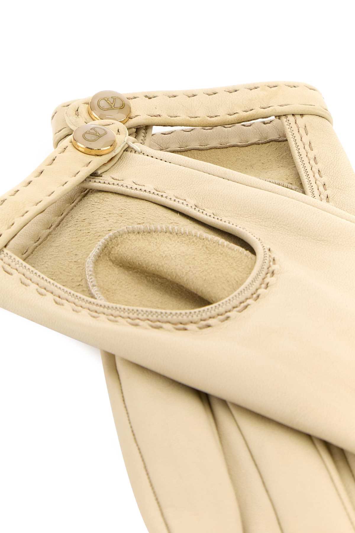 Ivory leather gloves 7W2GBA00LDUAKY (Valentino Garavani / グローブ ) | Valentino Garavani (ヴァレンティノ)(1)