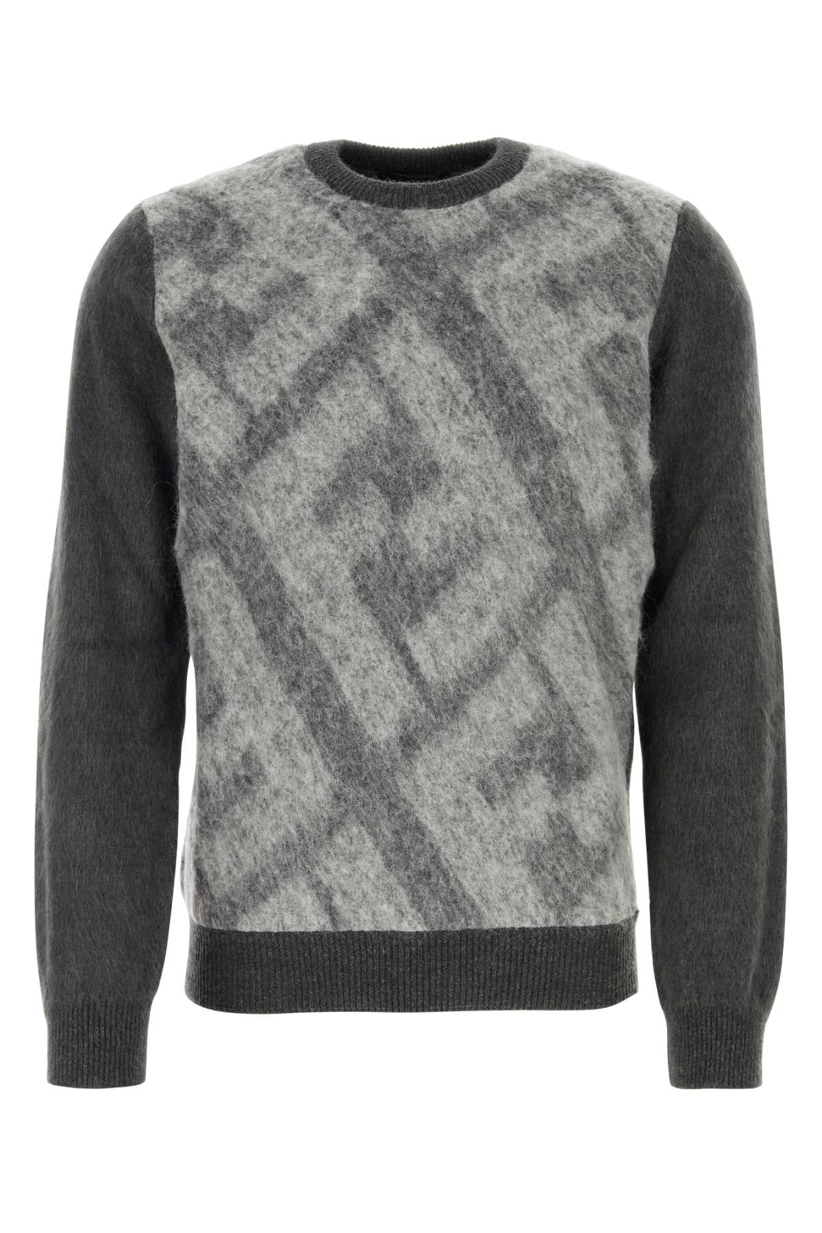 Embroidered wool blend sweater FZX091APJJF1ML0 (FENDI / ニット・セーター・カーディガン ) | FENDI (フェンディ)
