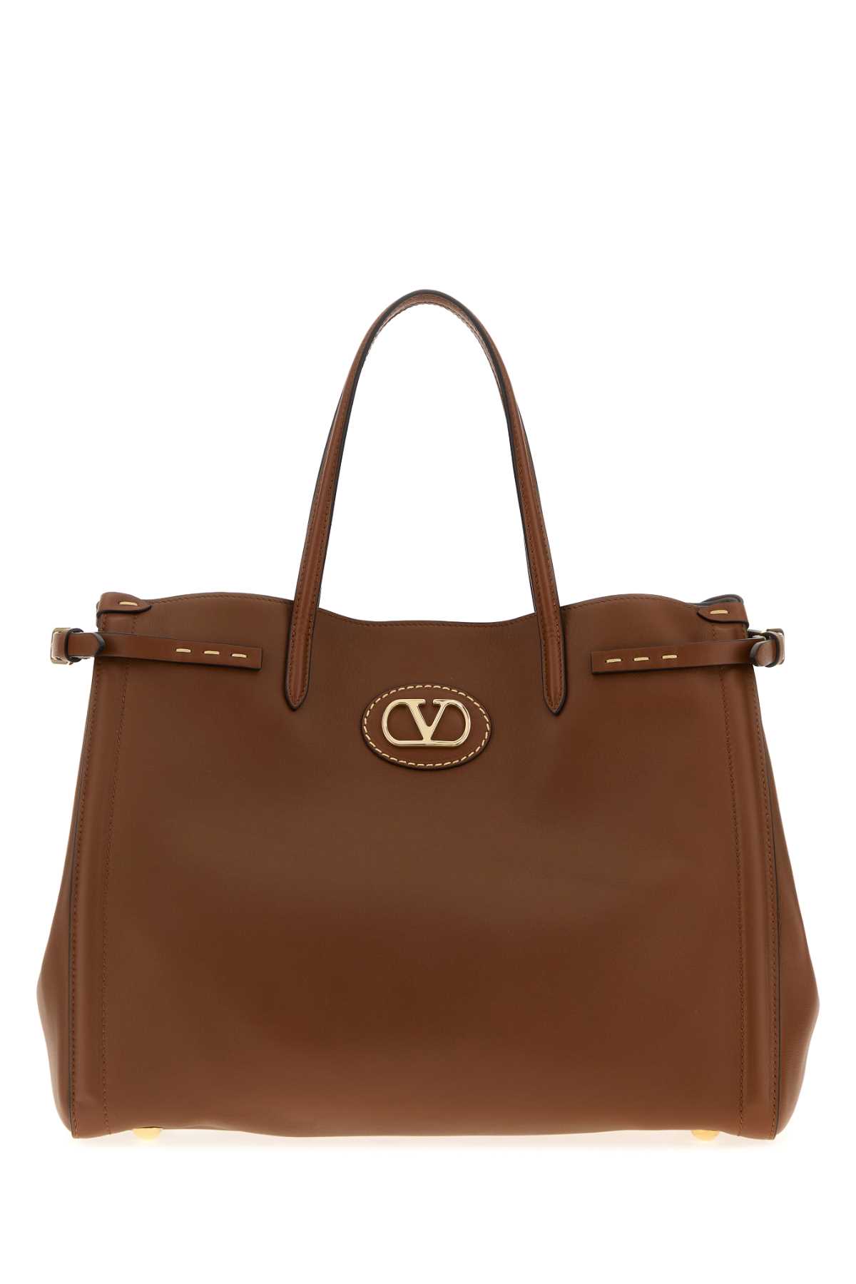 Brown leather medium Antibes shopping bag 7W2B0R19CVCN58 (Valentino Garavani / トートバッグ ) | Valentino Garavani (ヴァレンティノ)