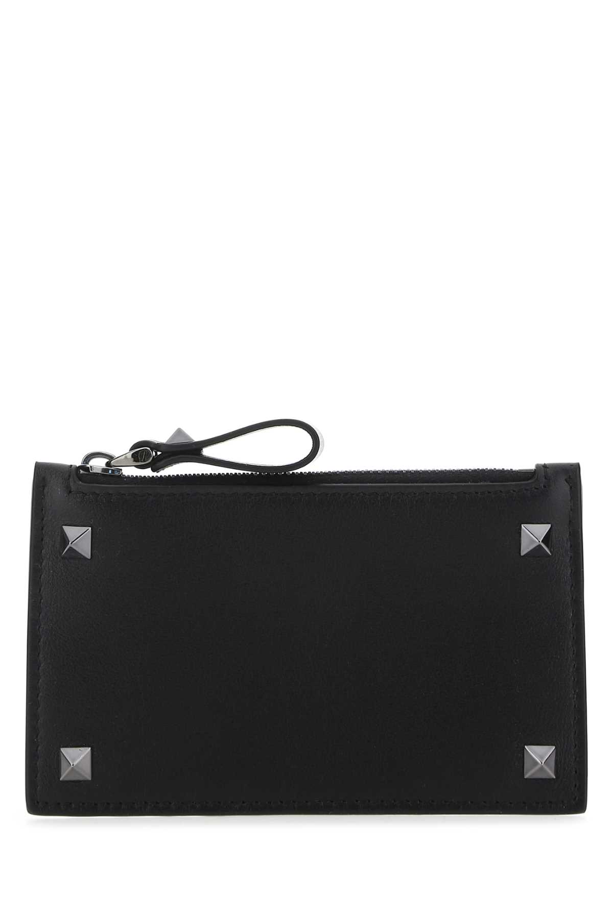Black leather Rockstud card holder 2Y2P0540VH30NO (Valentino Garavani / 財布・カードケース ) | Valentino Garavani (ヴァレンティノ)