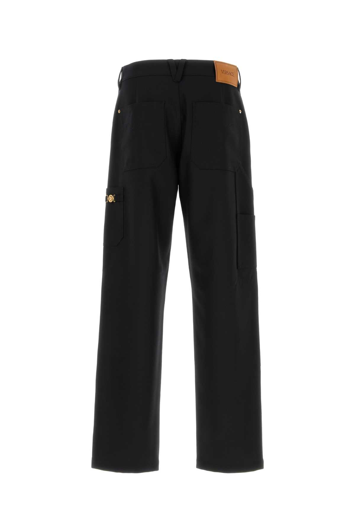 Black wool cargo pant 10188851A087711B000 (VERSACE / パンツ ) | VERSACE (ヴェルサーチェ)(1)