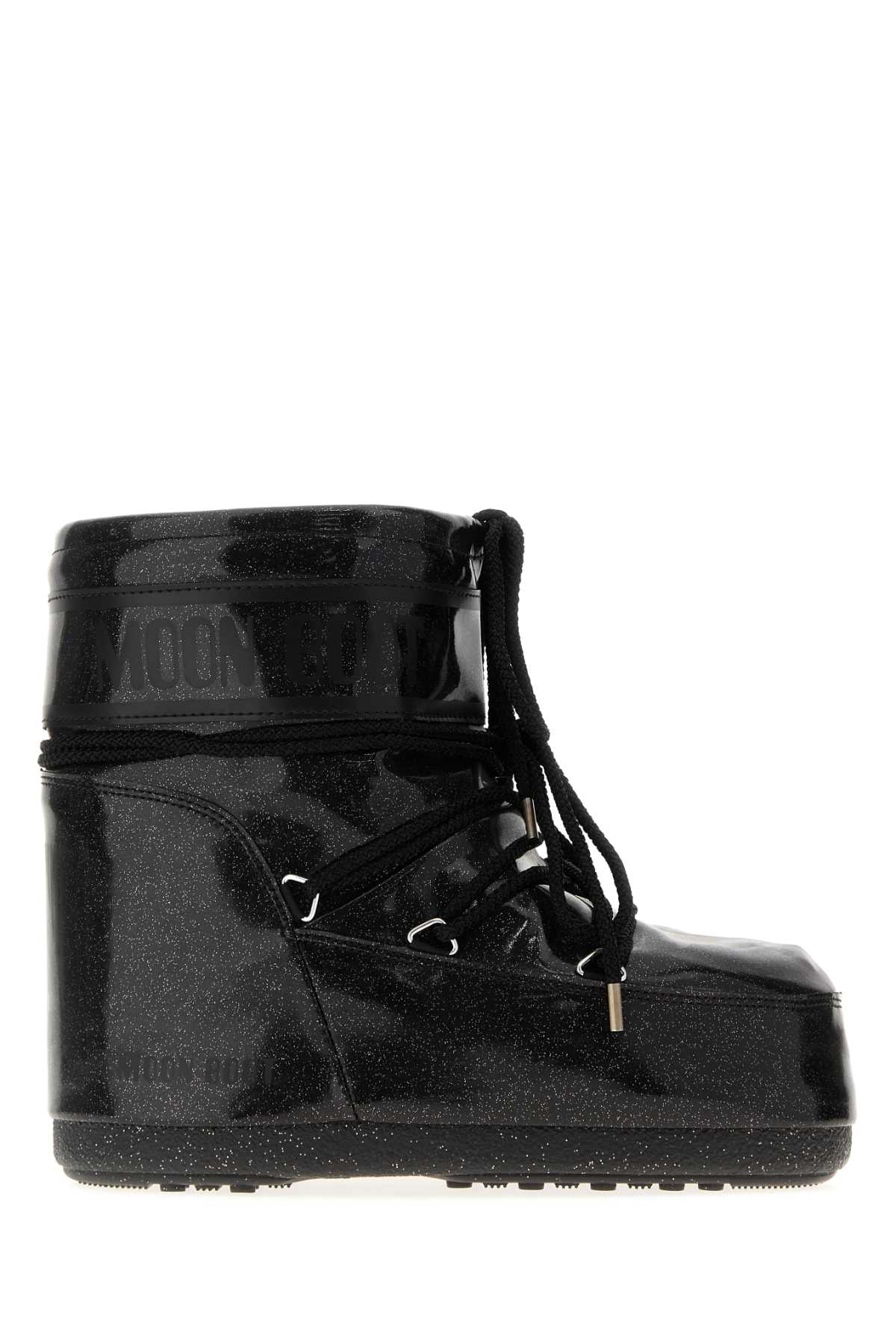 Black rubber Icon Low ankle boots 1409440N001 (MOON BOOT / ブーツ ) | MOON BOOT (ムーンブーツ)