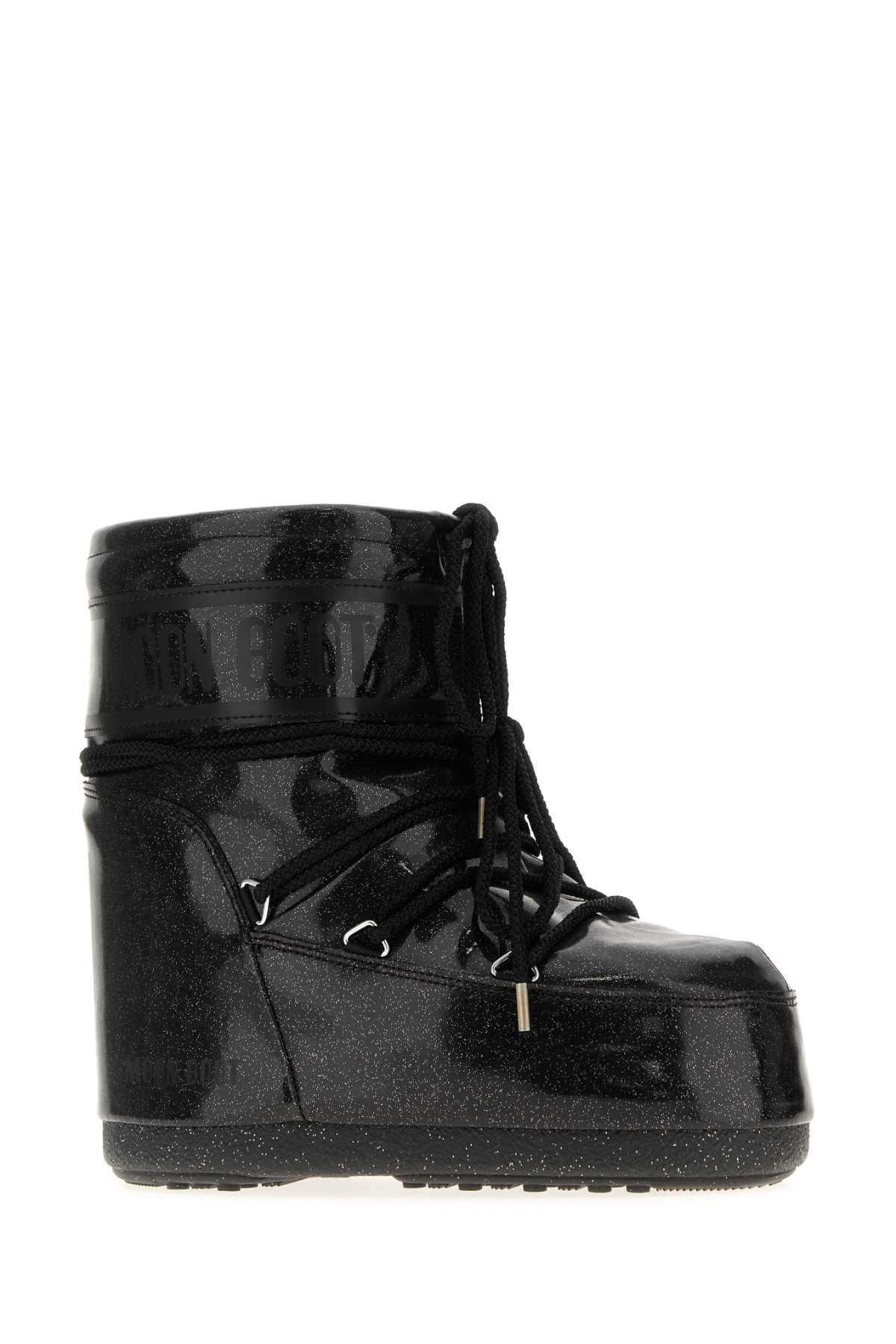 Black rubber Icon Low ankle boots 1409440N001 (MOON BOOT / ブーツ ) | MOON BOOT (ムーンブーツ)(1)