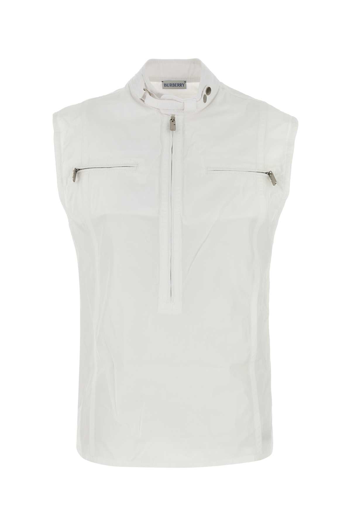 White cotton vest 8088153A1464 (Burberry / ベスト ) | Burberry (バーバリー)