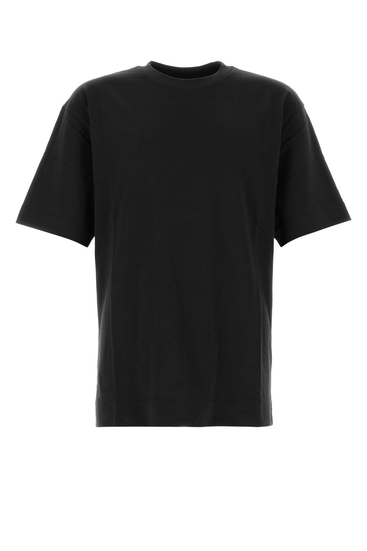 Black cotton Heli t-shirt 2510211111603900 (Dries Van Noten / Tシャツ・カットソー ) | Dries Van Noten (ドリスヴァンノッテン)