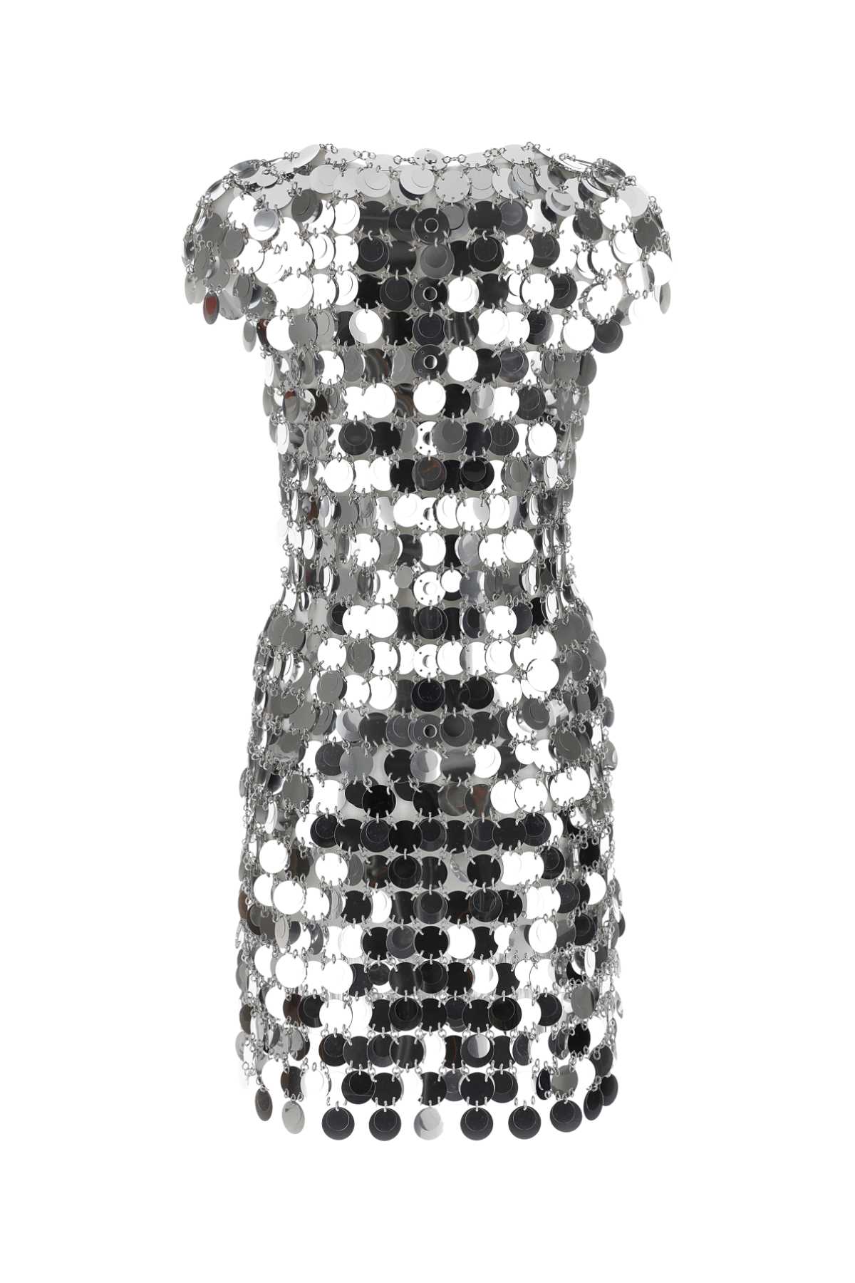 Black maxi sequins mini dress 19EIRO014PS0133P040 (Rabanne / ワンピース・ドレス・オールインワン ) | Rabanne (ラバンヌ)(1)