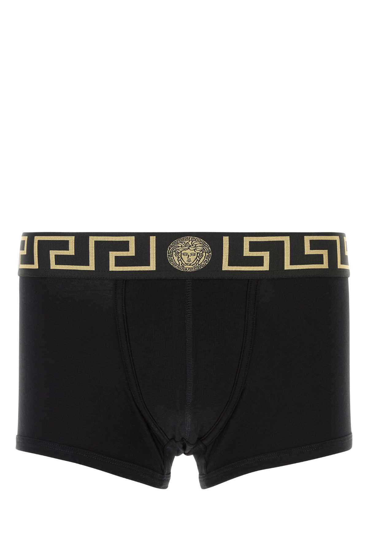 Two-tone stretch cotton boxer set AU101811A10011A83K (VERSACE / アンダーウェア ) | VERSACE (ヴェルサーチェ)