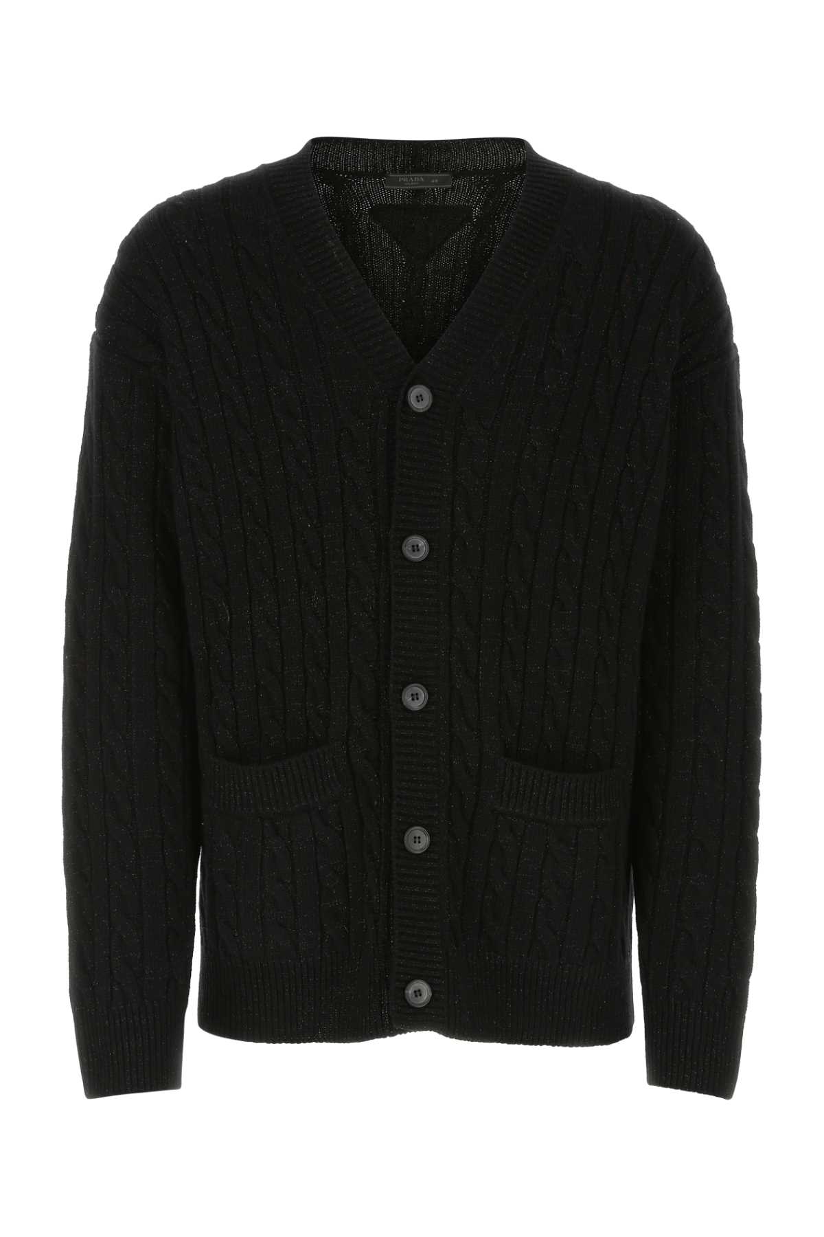 Black wool blend oversize cardigan UMG193S23112I7F0002 (Prada / ニット・セーター・カーディガン ) | Prada (プラダ)
