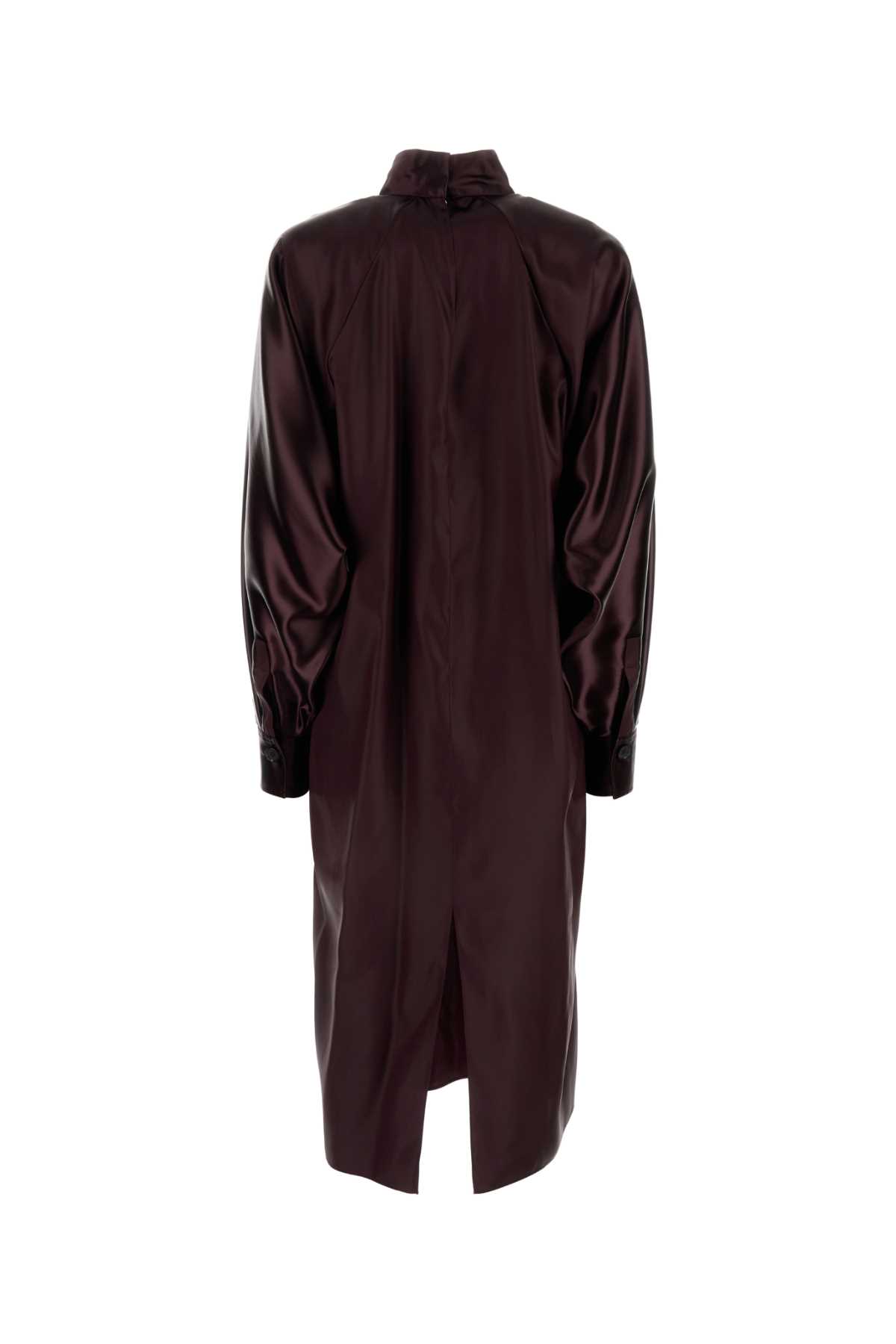 Burgundy satin dress 13G199777578OXBLOOD (FERRAGAMO / ワンピース・ドレス・オールインワン ) | FERRAGAMO (フェラガモ)(1)