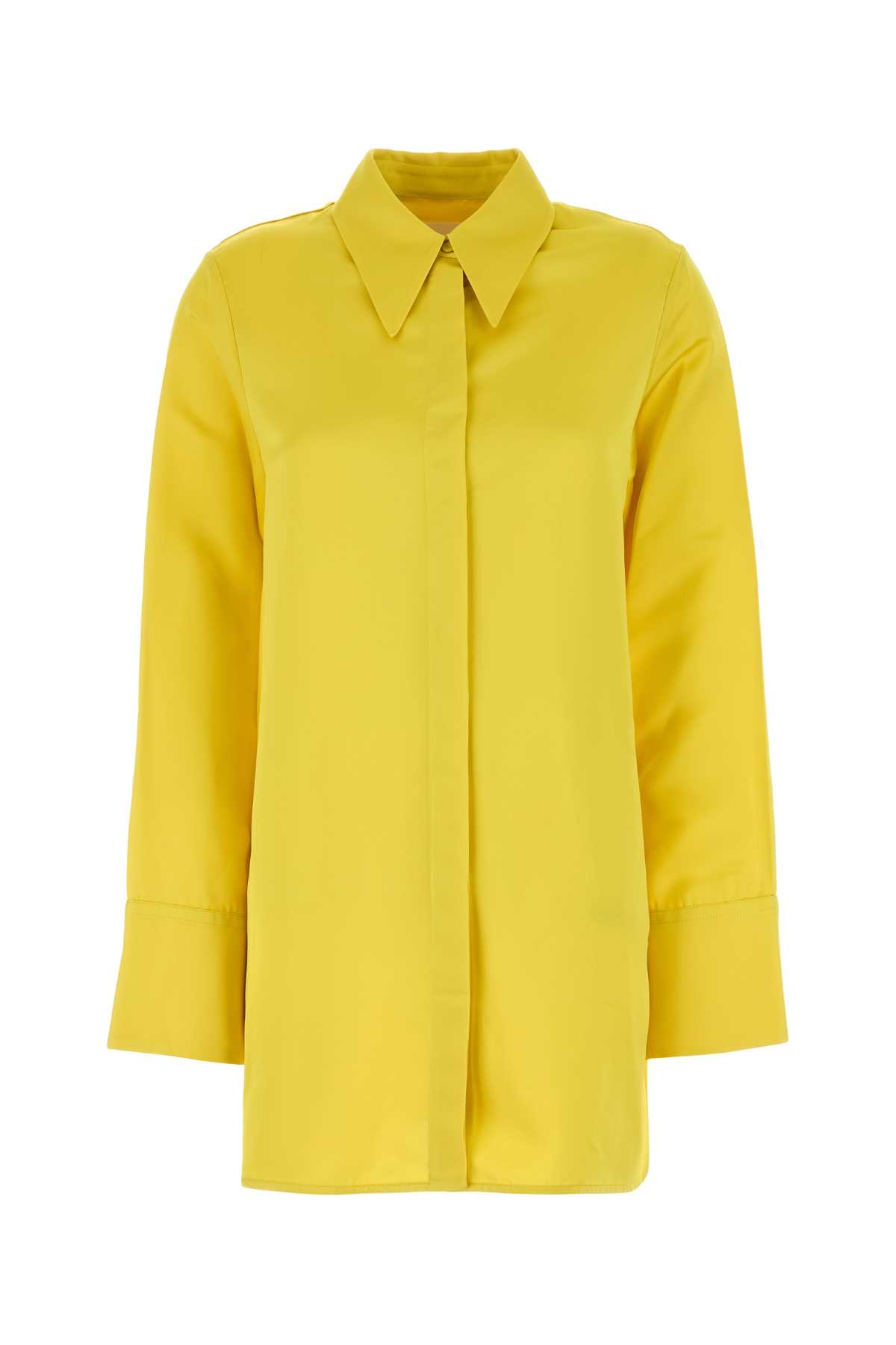Yellow satin oversize shirt J02DL0208J65219724 (Jil Sander / シャツ・ブラウス ) | Jil Sander (ジルサンダー)