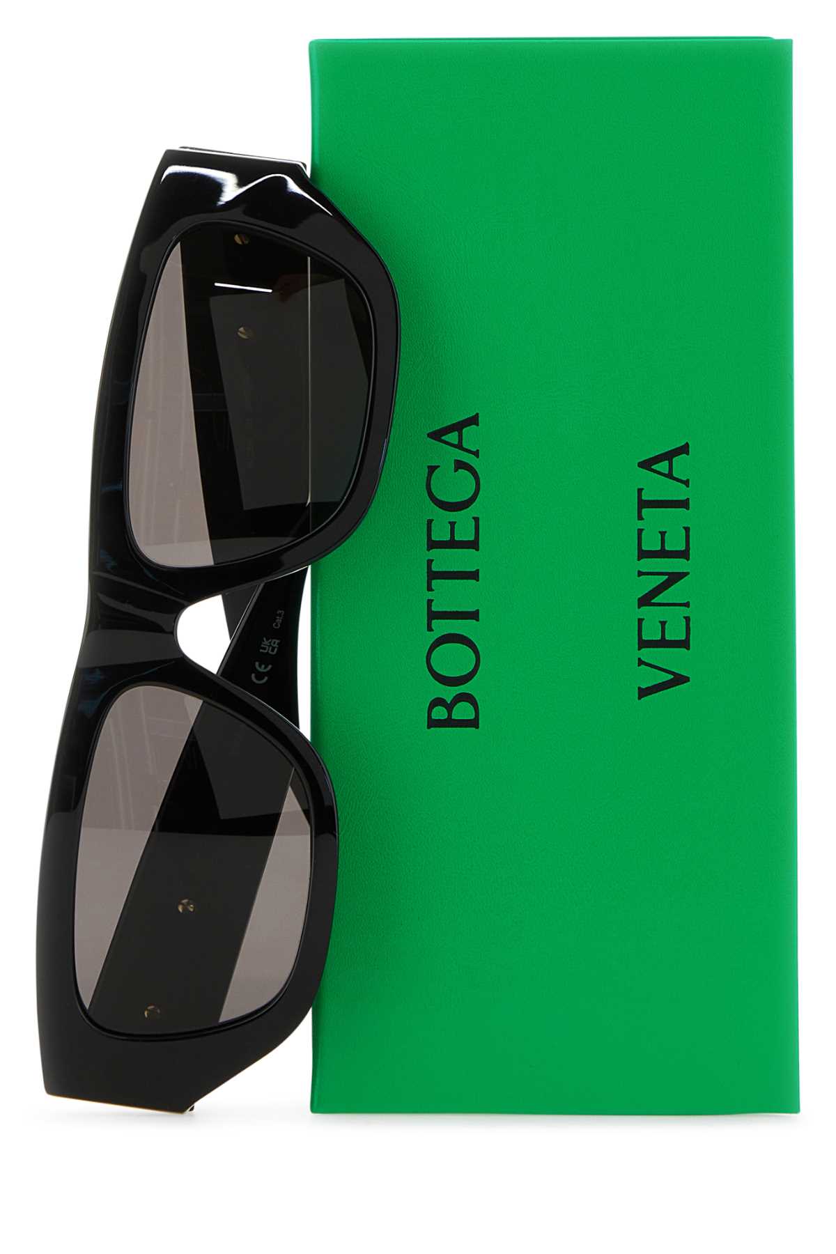 Black acetate sunglasses 756434V2Q301049 (Bottega Veneta / サングラス・アイウェア ) | Bottega Veneta (ボッテガ・ヴェネタ)(2)