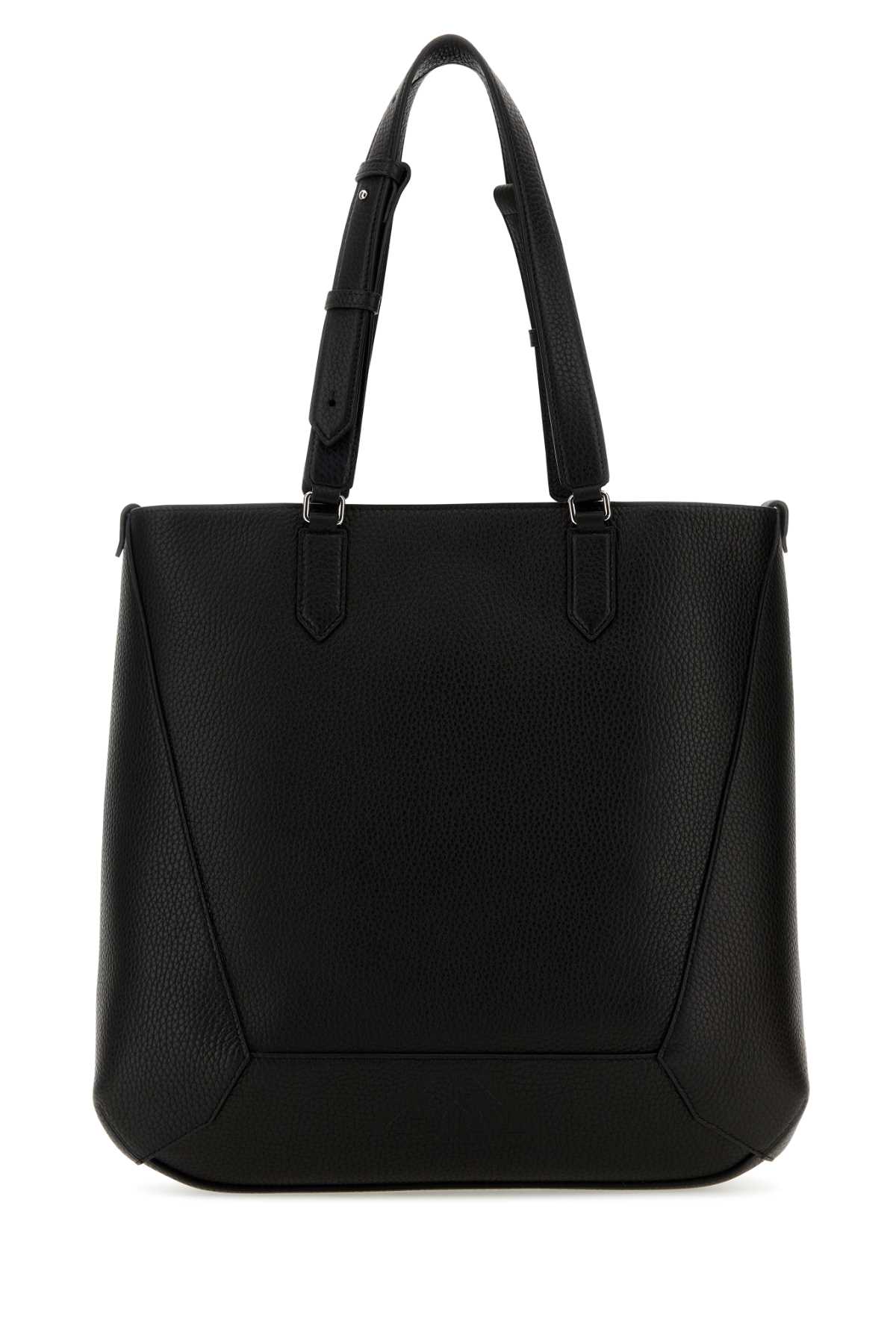 Black leather medium Edge shopping bag 7623421AAPO1000 (Alexander McQUEEN / トートバッグ ) | Alexander McQUEEN (アレキサンダー・マックイーン)(2)