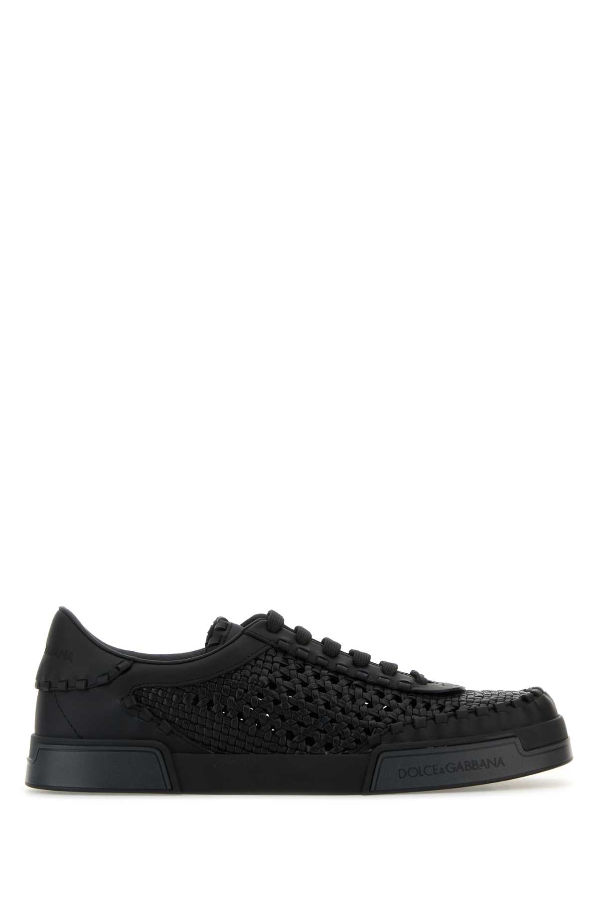 Black leather Portofino sneakers A20195A9T938T763 (Dolce & Gabbana / スニーカー ) | Dolce & Gabbana (ドルチェガッバーナ)