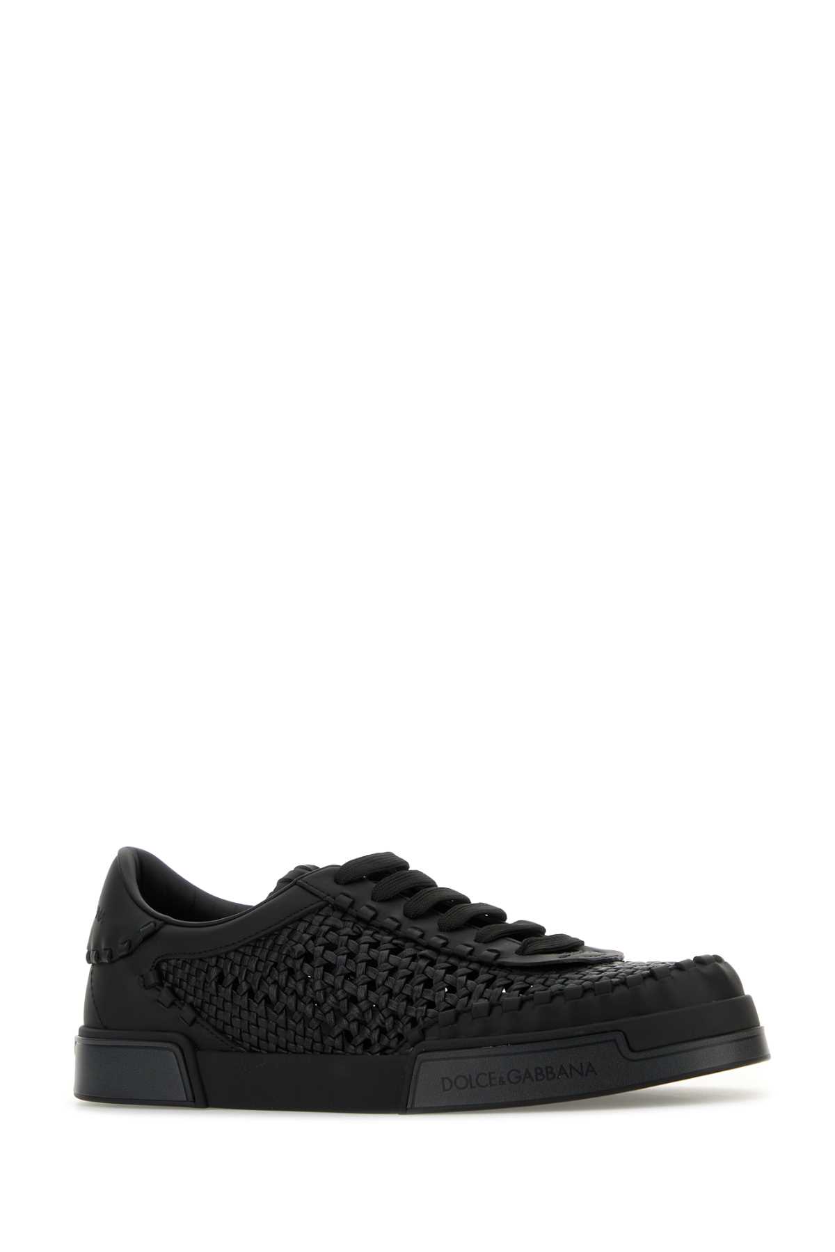 Black leather Portofino sneakers A20195A9T938T763 (Dolce & Gabbana / スニーカー ) | Dolce & Gabbana (ドルチェガッバーナ)(1)