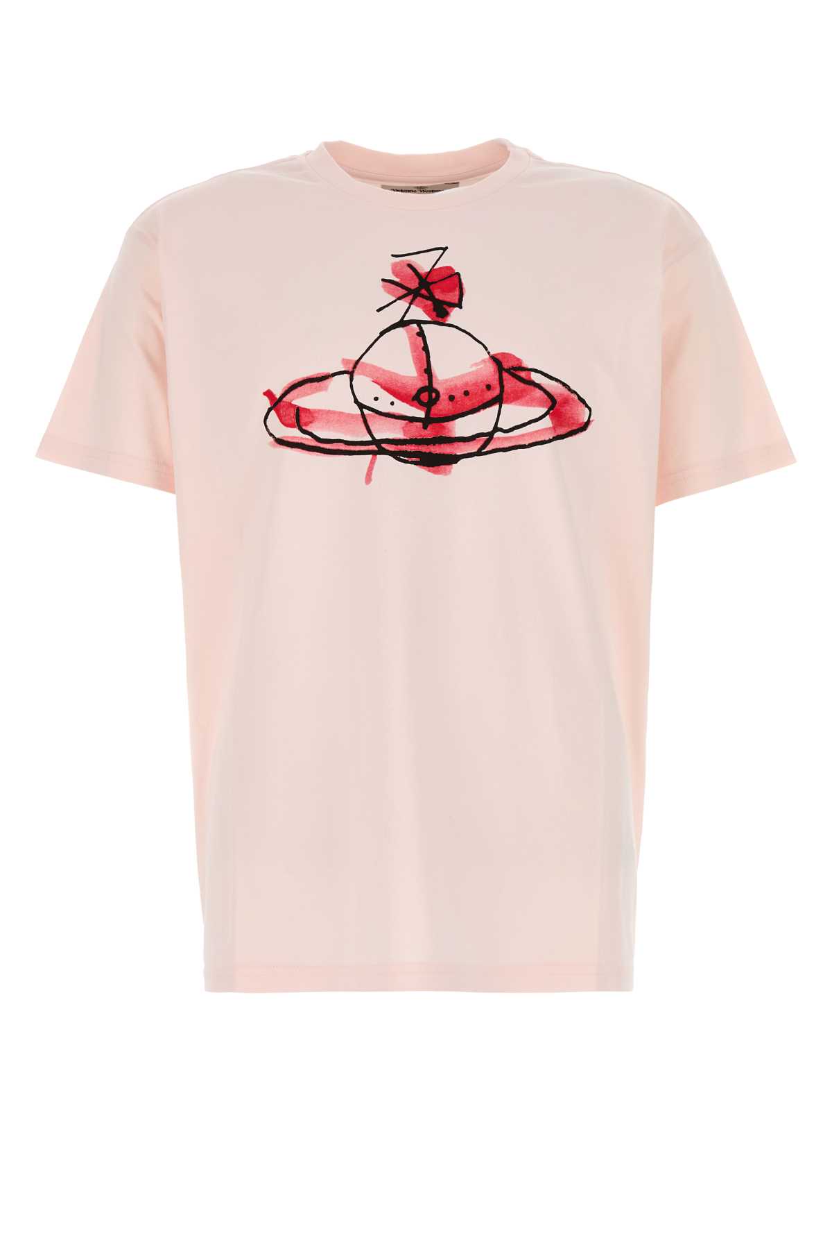 Pastel pink cotton t-shirt 3G01003WJ001MG404 (Vivienne Westwood / Tシャツ・カットソー ) | Vivienne Westwood (ヴィヴィアン・ウェストウッド)