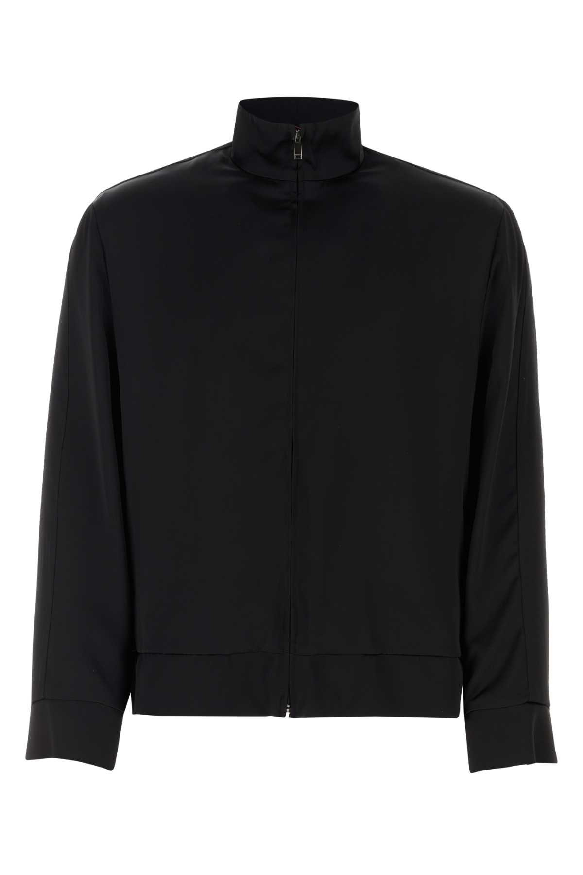 Black satin sweatshirt 4V3CIN959V00NO (Valentino Garavani / スウェット・フーディー ) | Valentino Garavani (ヴァレンティノ)
