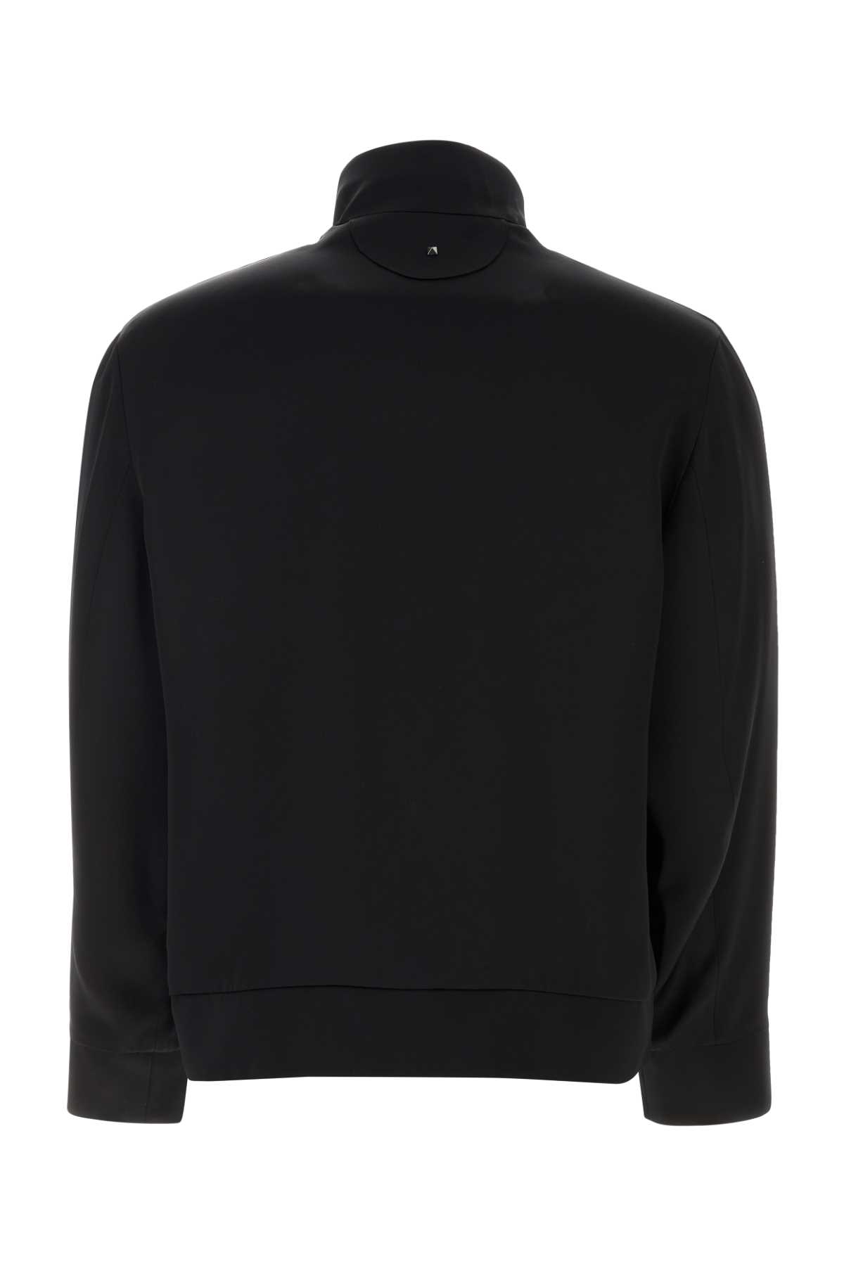 Black satin sweatshirt 4V3CIN959V00NO (Valentino Garavani / スウェット・フーディー ) | Valentino Garavani (ヴァレンティノ)(1)