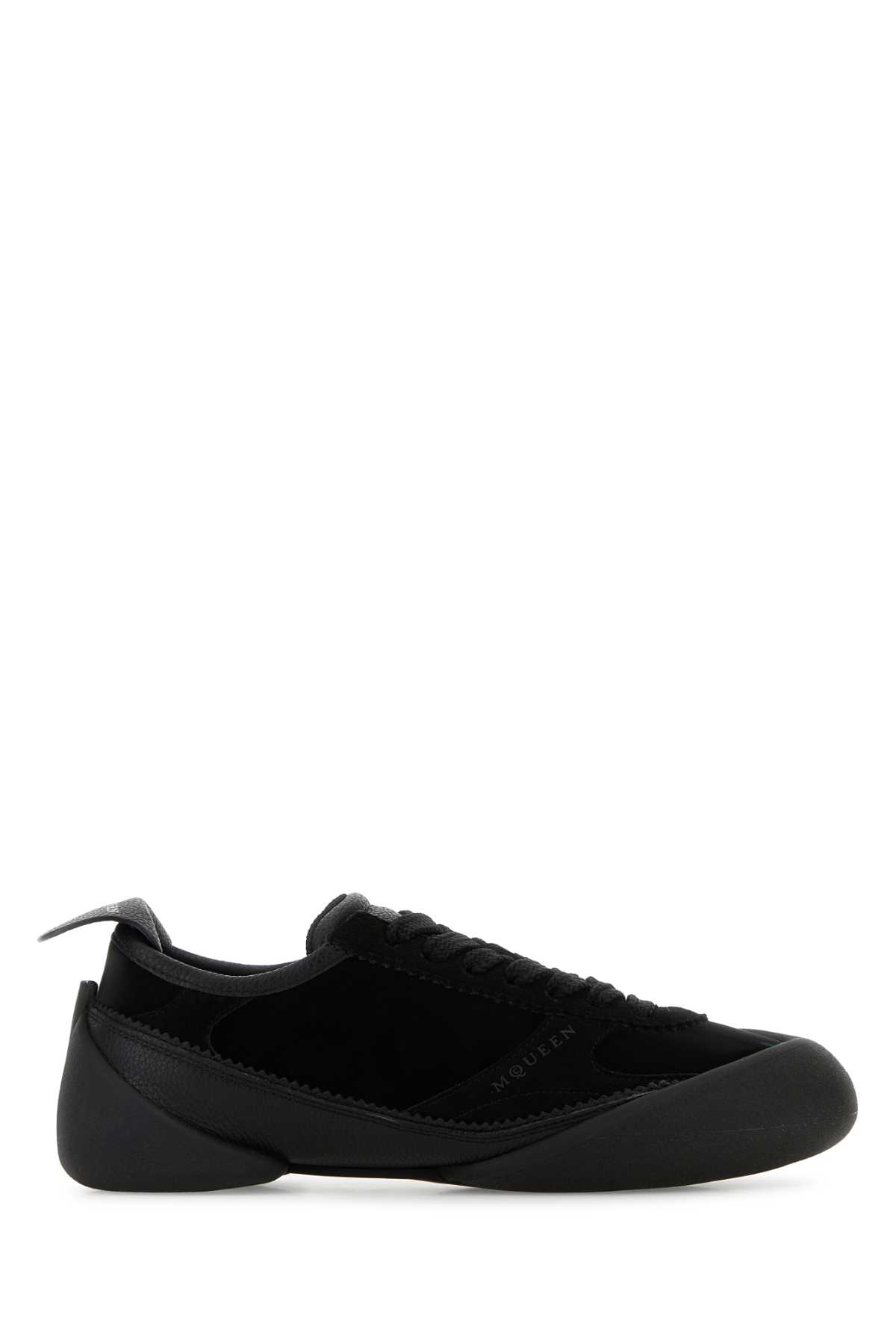 Black canvas and suede sneakers 828616W4ABD1002 (Alexander McQUEEN / スニーカー ) | Alexander McQUEEN (アレキサンダー・マックイーン)