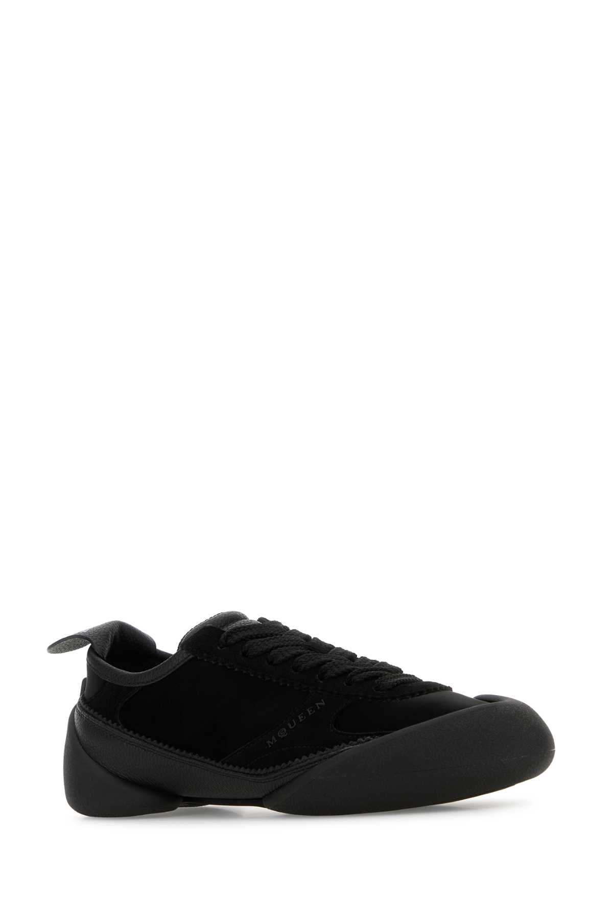 Black canvas and suede sneakers 828616W4ABD1002 (Alexander McQUEEN / スニーカー ) | Alexander McQUEEN (アレキサンダー・マックイーン)(1)