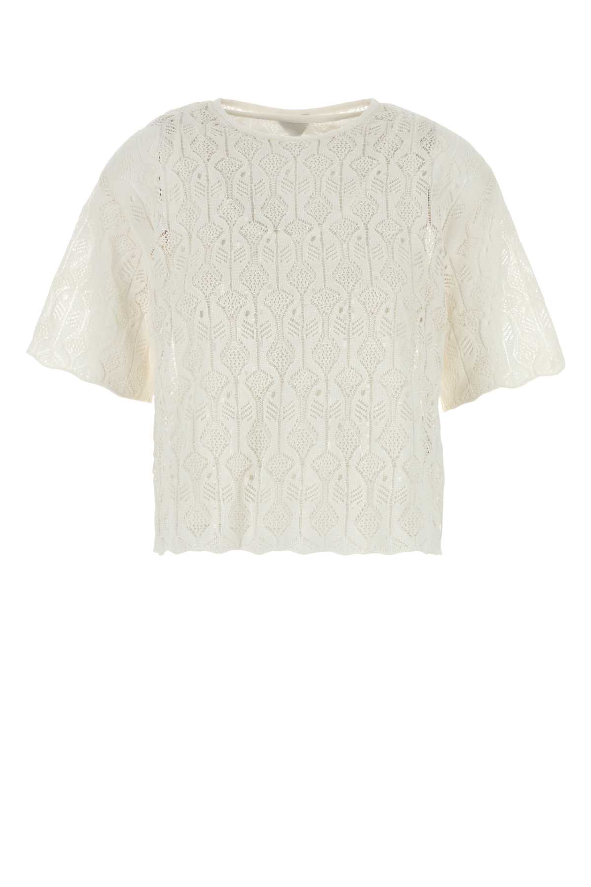 White lace Fish top 833883V5ND09071 (Bottega Veneta / Tシャツ・カットソー ) | Bottega Veneta (ボッテガ・ヴェネタ)