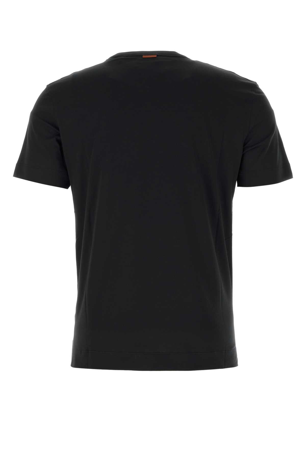 Black cotton t-shirt RE7360A5B760K09 (ZEGNA / Tシャツ・カットソー ) | ZEGNA (ゼニア)(1)