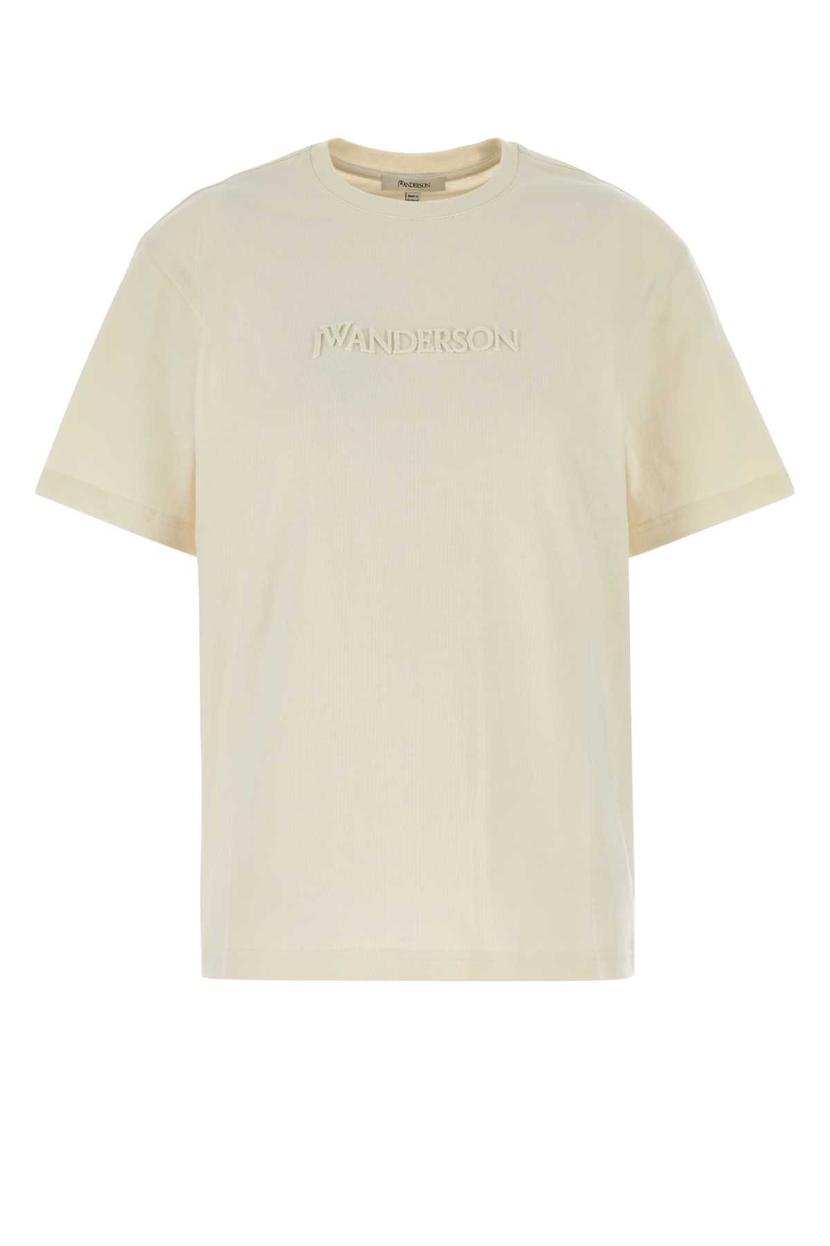 Cream cotton t-shirt JT0282PG1510002 (JW Anderson / Tシャツ・カットソー ) | JW Anderson (ジェイダブリュー アンダーソン)