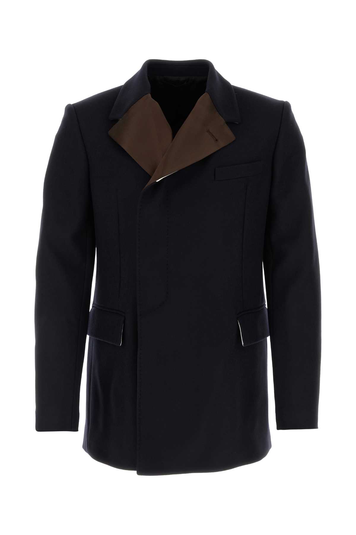 Midnight blue wool blend blazer MA23JA15WO02599NAVY (Wales Bonner / ブレザー・ジャケット ) | Wales Bonner (ウェールズ ボナー)