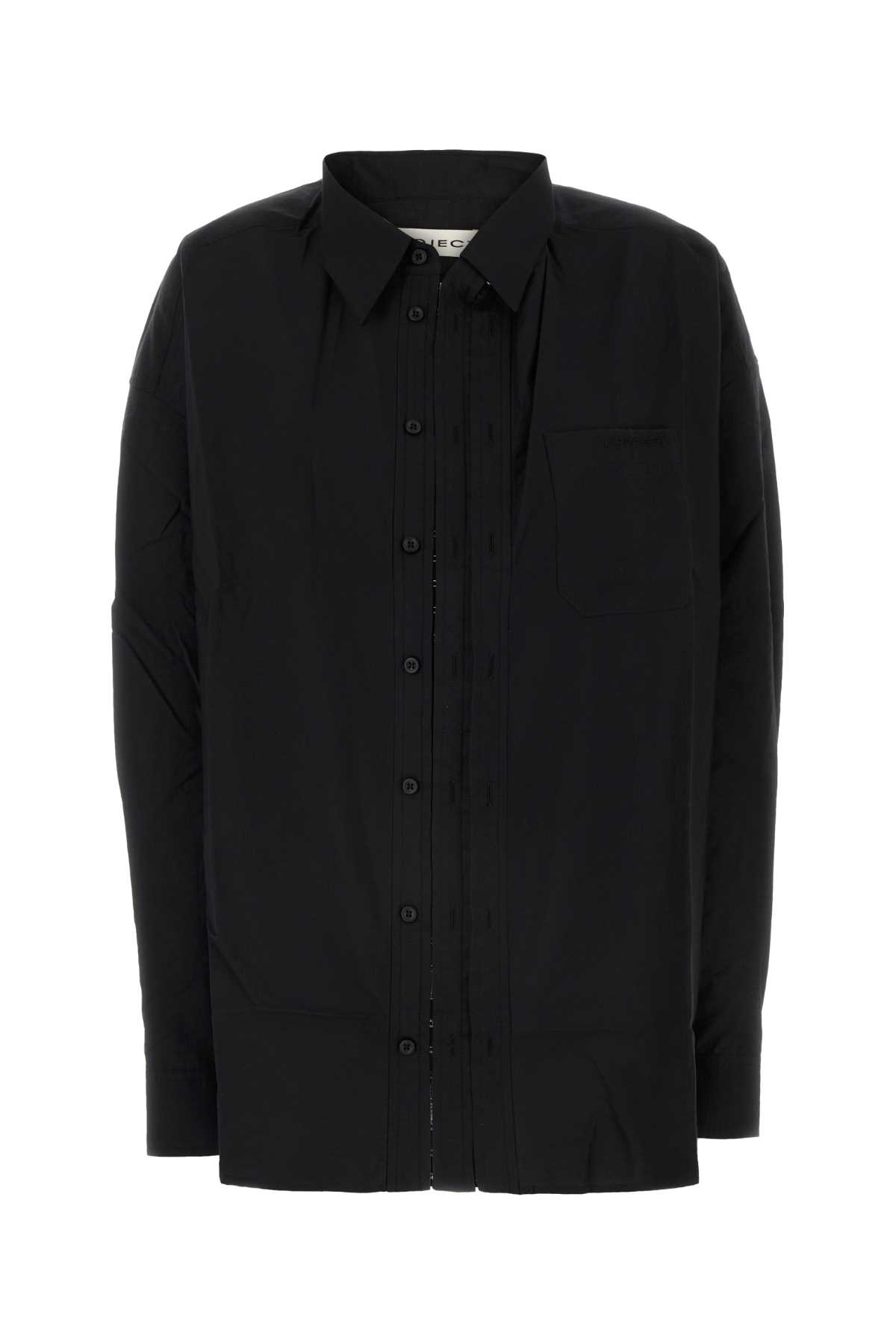 Black poplin oversize shirt 201SI009F504EVERGREENBLACK (Y/Project / シャツ・ブラウス ) | Y/Project (ワイプロジェクト)