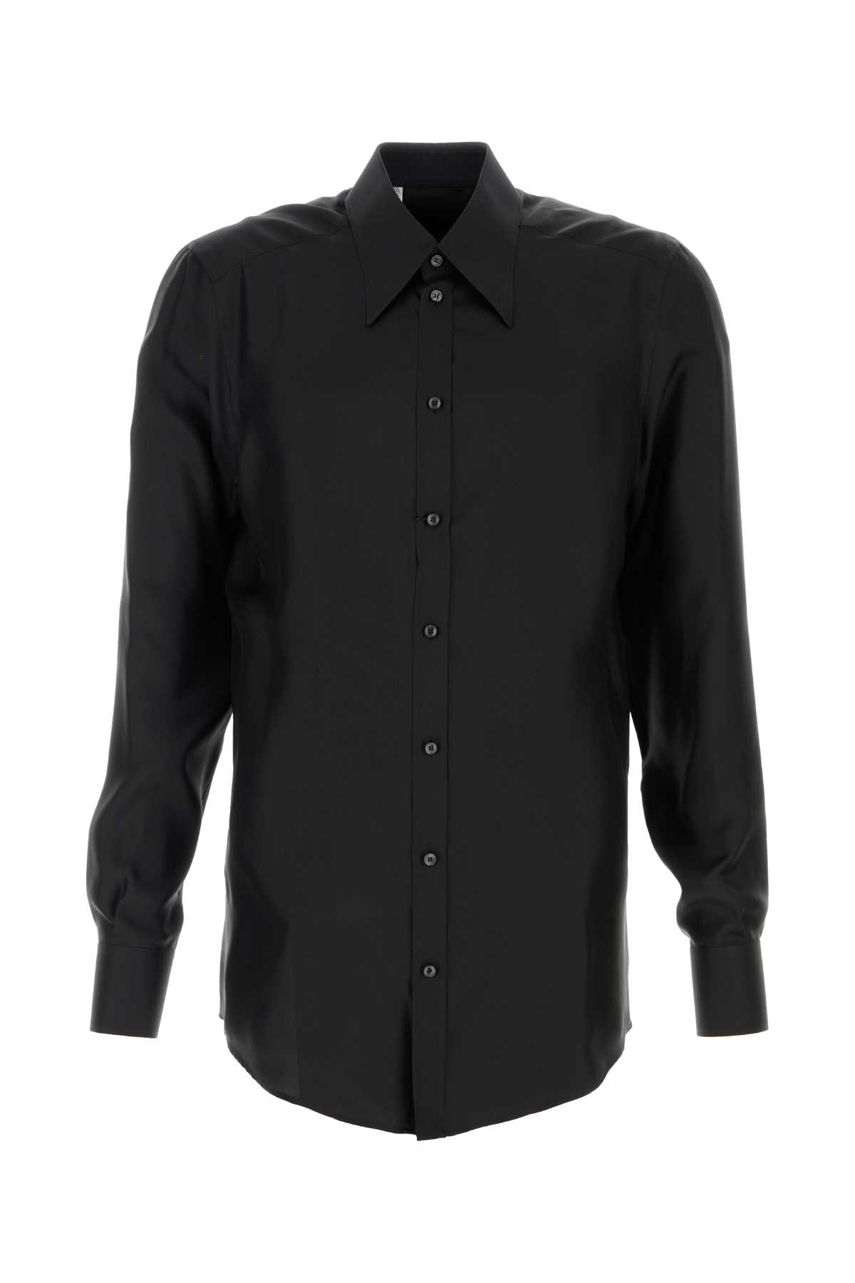 Black satin shirt G5NP9TFU10SN0000 (Dolce & Gabbana / シャツ・ブラウス ) | Dolce & Gabbana (ドルチェガッバーナ)