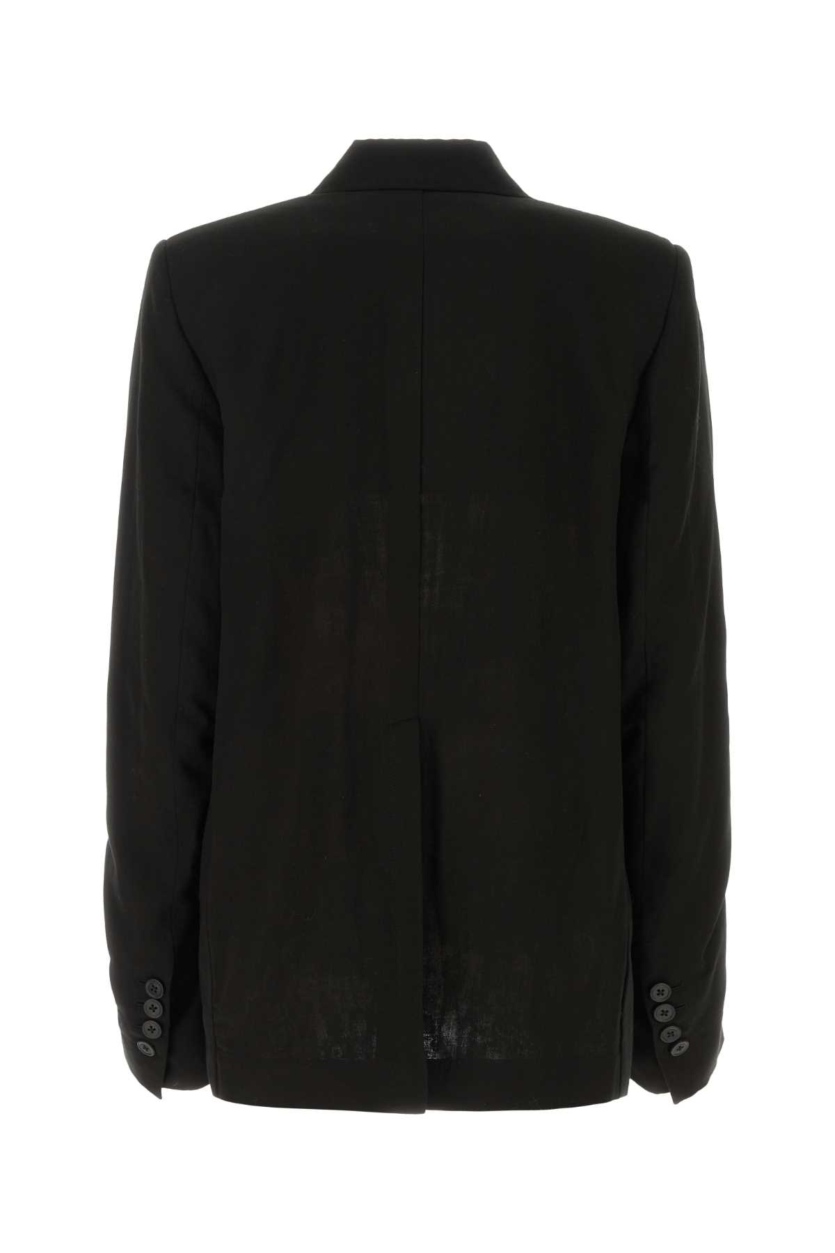 Black cotton Renske blazer 2301WJA11FA236099 (Ann Demeulemeester / ブレザー・ジャケット ) | Ann Demeulemeester (アンドゥムルメステール)(1)