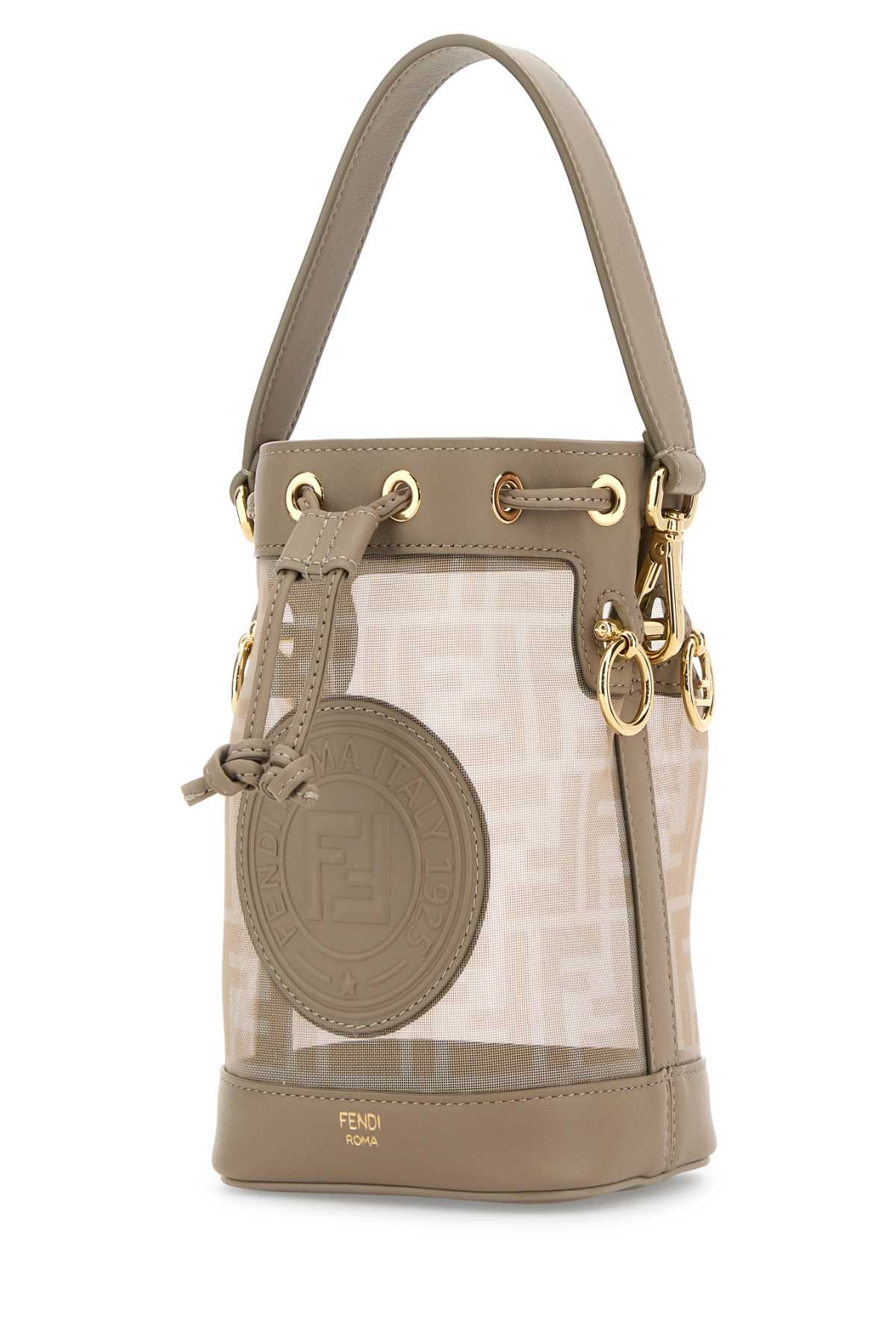 Dove grey mesh mini Mon Tresor bucket bag 8BS093AUS7F1SN7 (FENDI / ハンドバッグ・ショルダーバッグ ) | FENDI (フェンディ)(1)