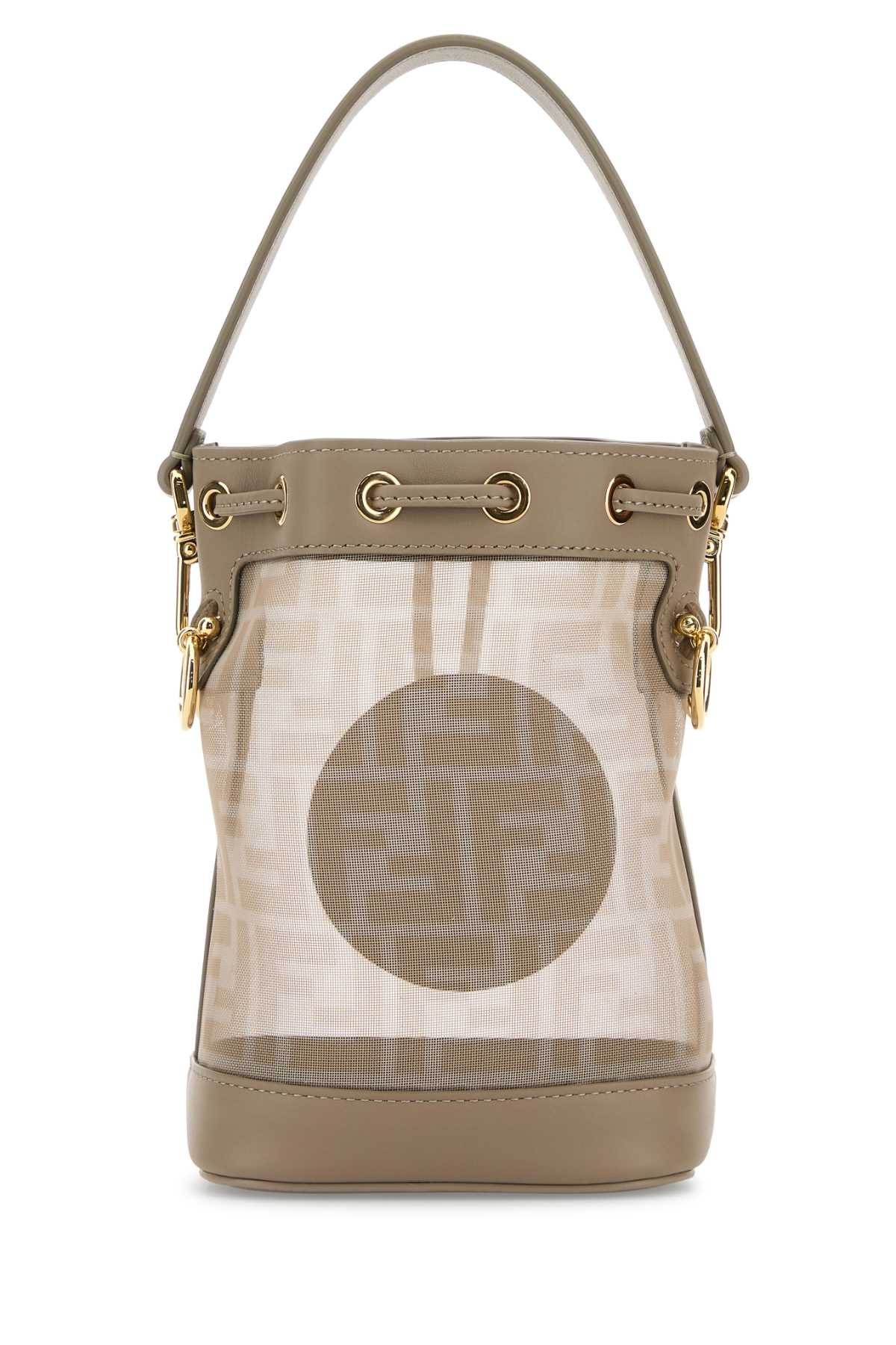 Dove grey mesh mini Mon Tresor bucket bag 8BS093AUS7F1SN7 (FENDI / ハンドバッグ・ショルダーバッグ ) | FENDI (フェンディ)(2)