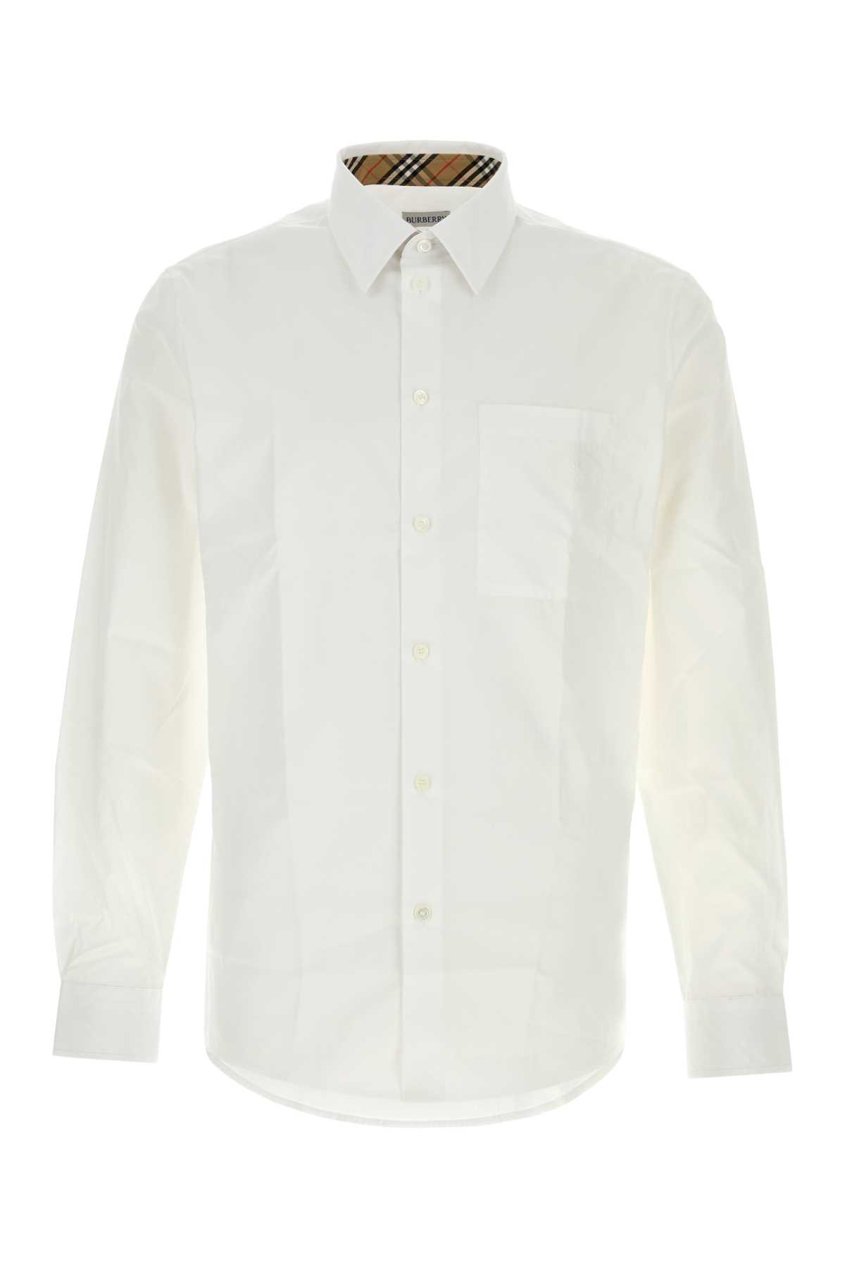 White stretch poplin shirt 8113135A1464 (Burberry / シャツ・ブラウス ) | Burberry (バーバリー)