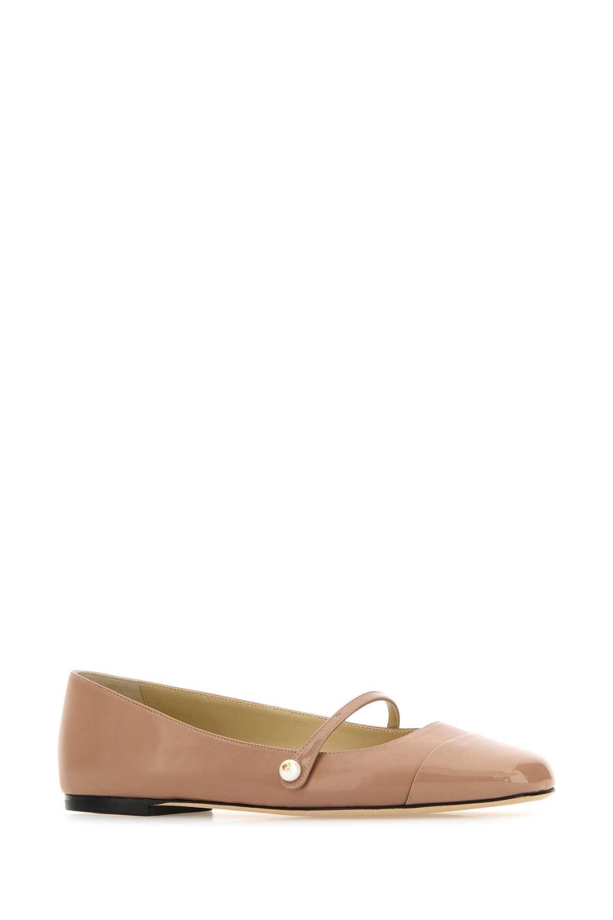 Skin pink nappa leather ballerinas ELISAFLATPTZBALLETPINK (JIMMY CHOO / フラットシューズ ) | JIMMY CHOO (ジミー チュウ)(1)