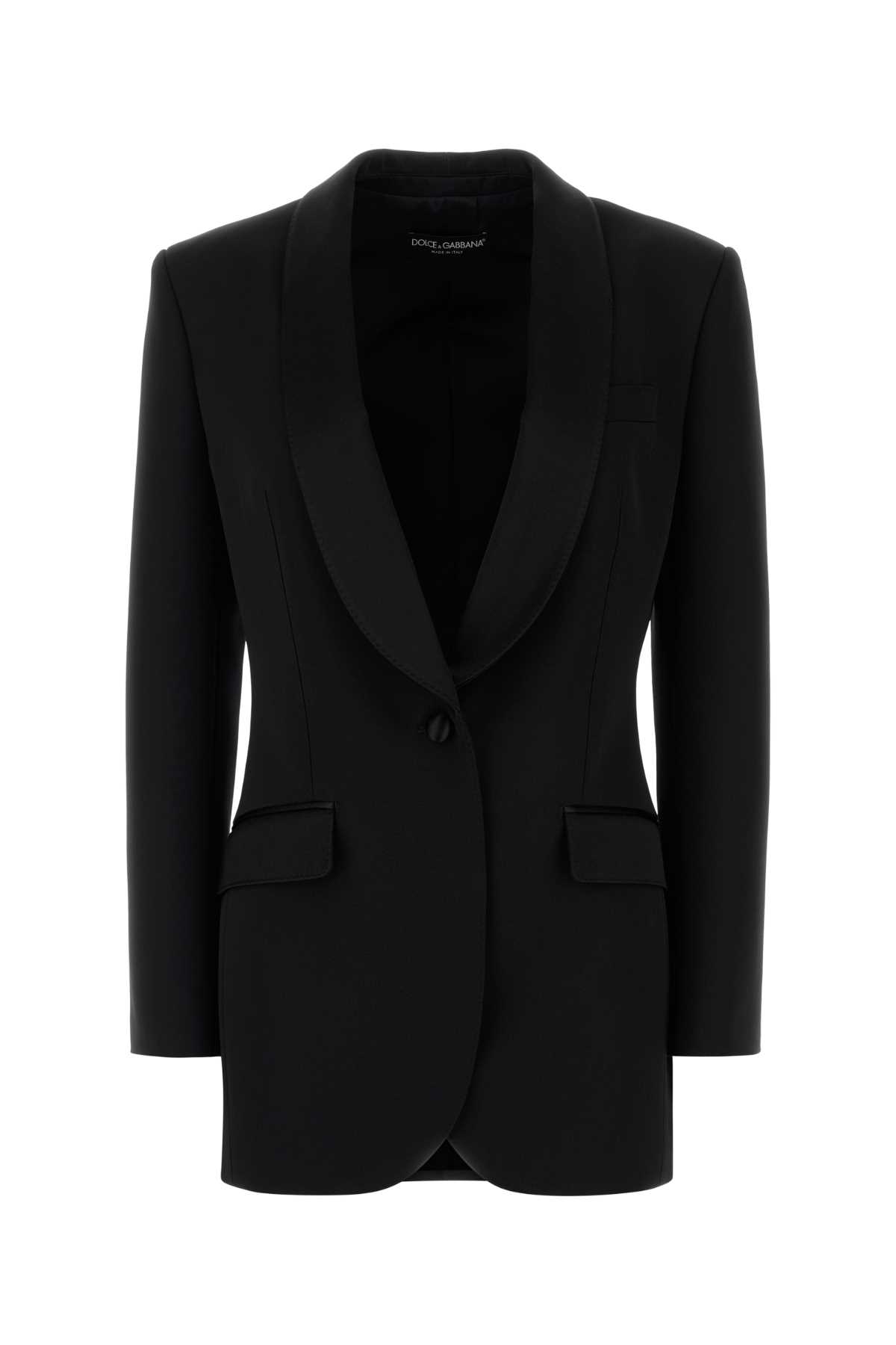 Black stretch wool blend blazer F2964TFU21EN0000 (Dolce & Gabbana / カジュアルジャケット ) | Dolce & Gabbana (ドルチェガッバーナ)
