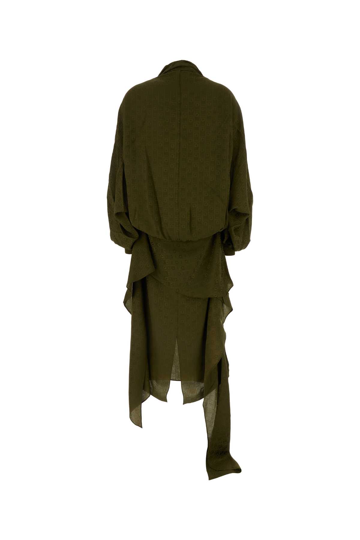 Olive green silk dress 13G490780596OLIVE (FERRAGAMO / ワンピース・ドレス・オールインワン ) | FERRAGAMO (フェラガモ)(1)