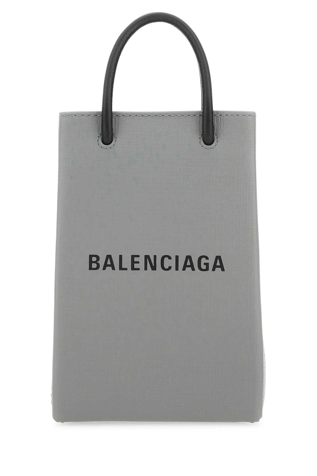 Grey leather phone case 7577730AI2N1160 (Balenciaga / テックアイテム ) | Balenciaga (バレンシアガ)