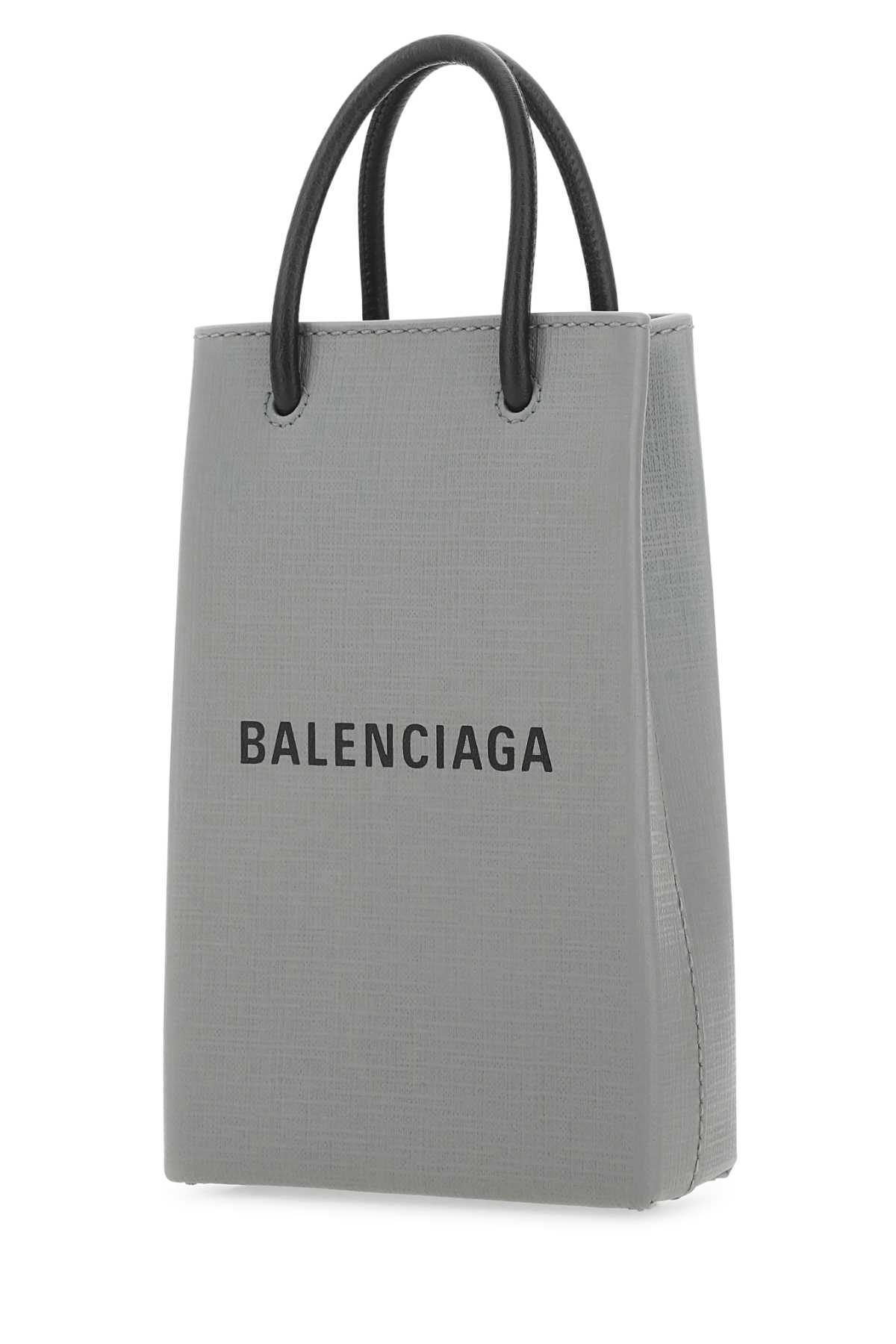 Grey leather phone case 7577730AI2N1160 (Balenciaga / テックアイテム ) | Balenciaga (バレンシアガ)(1)
